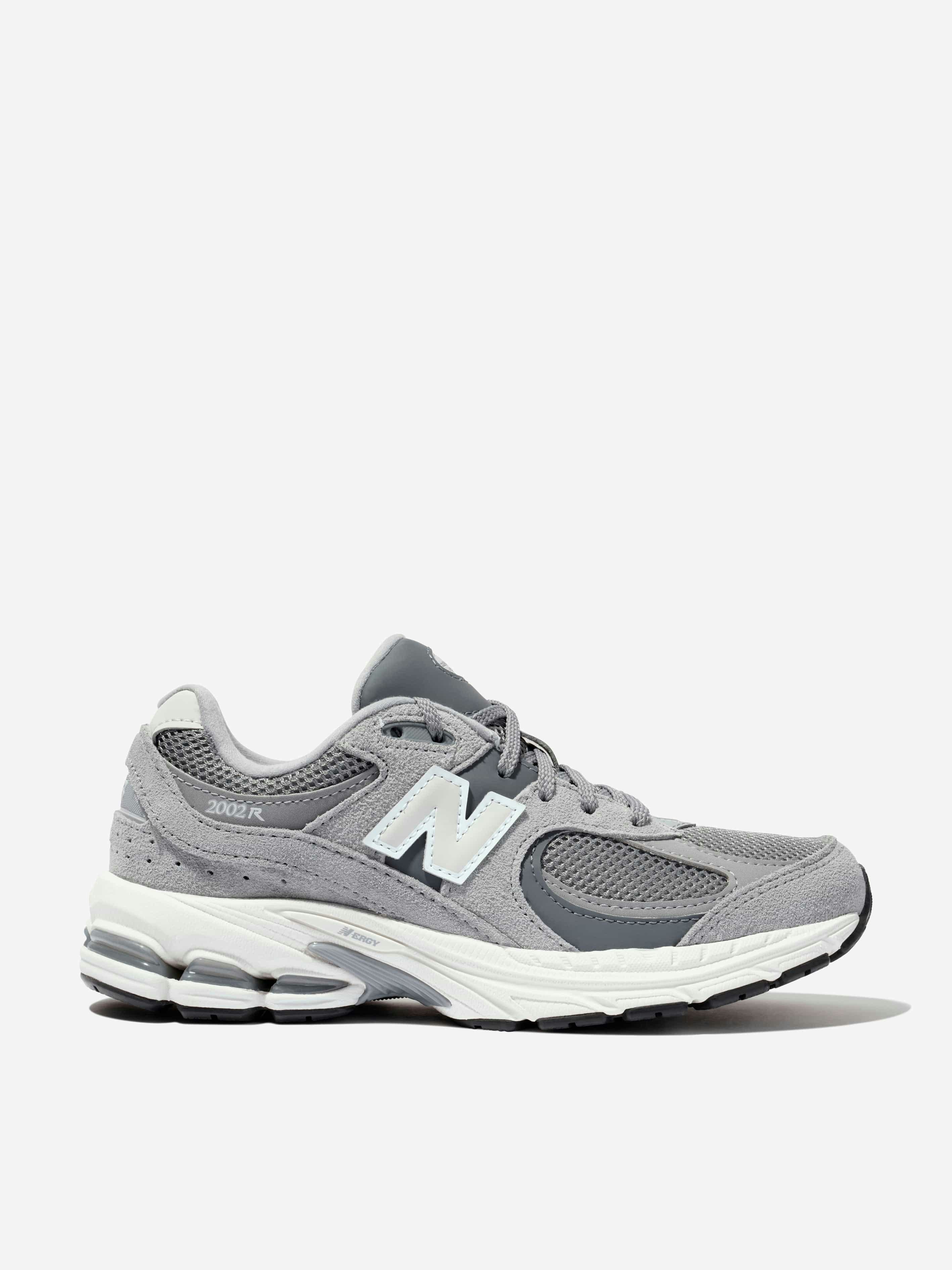 New Balance Unisex Kids Grey Kids 2002 Lace Up Logo Trainers In - Eu 36
