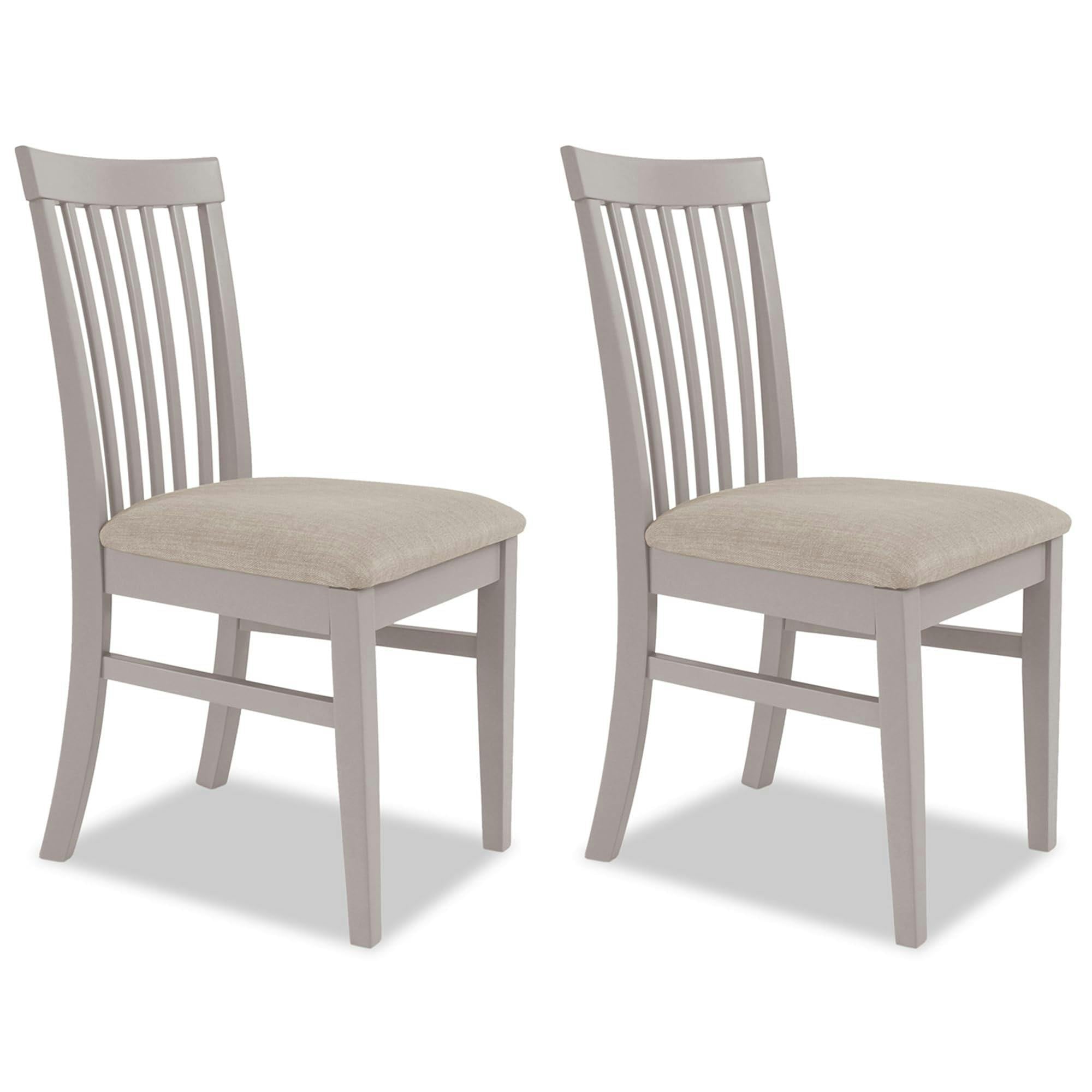 Statement Furniture Beige Florence Highback Upholstered Chairs Set Of 2 - Truffle,