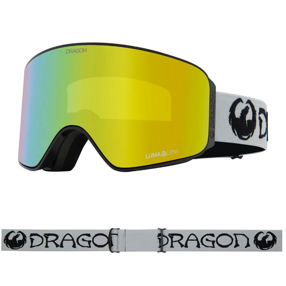Dragon Grey/Gold/Amber Nfx Mag Otg - Classic With Lumalens Ionized & Lumalens Lens - Medium Fit