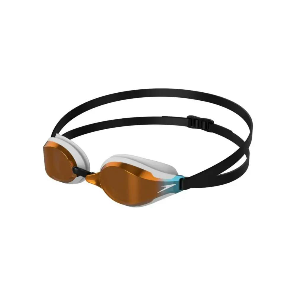 Speedo White Fastskin Speedsocket 2 Mirror Swim Goggle - /Mirror