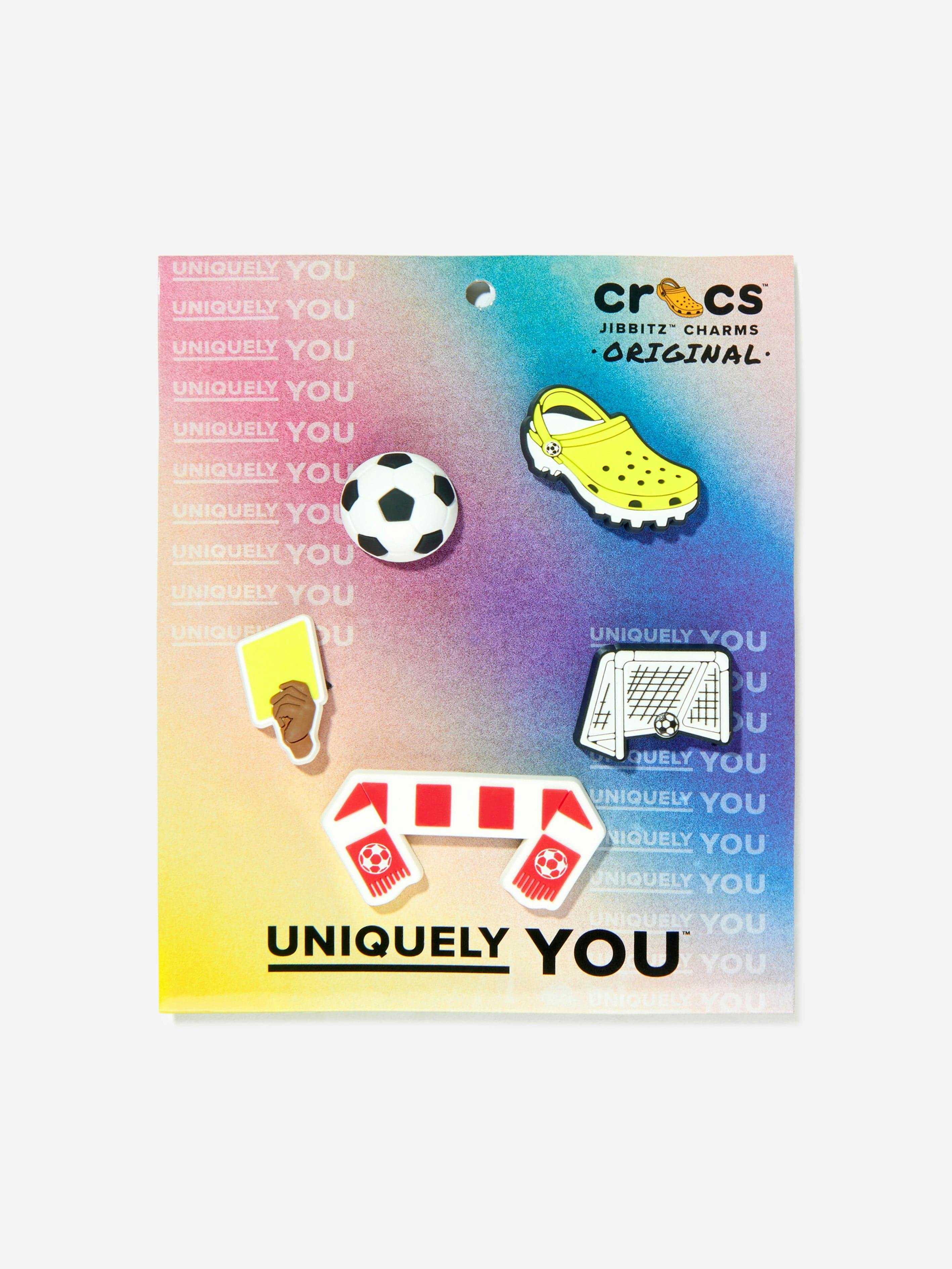 Rackhams Boys Soccer Team Jibbitz™ 5 Pack In Multicolour - Multicoloured - One Size