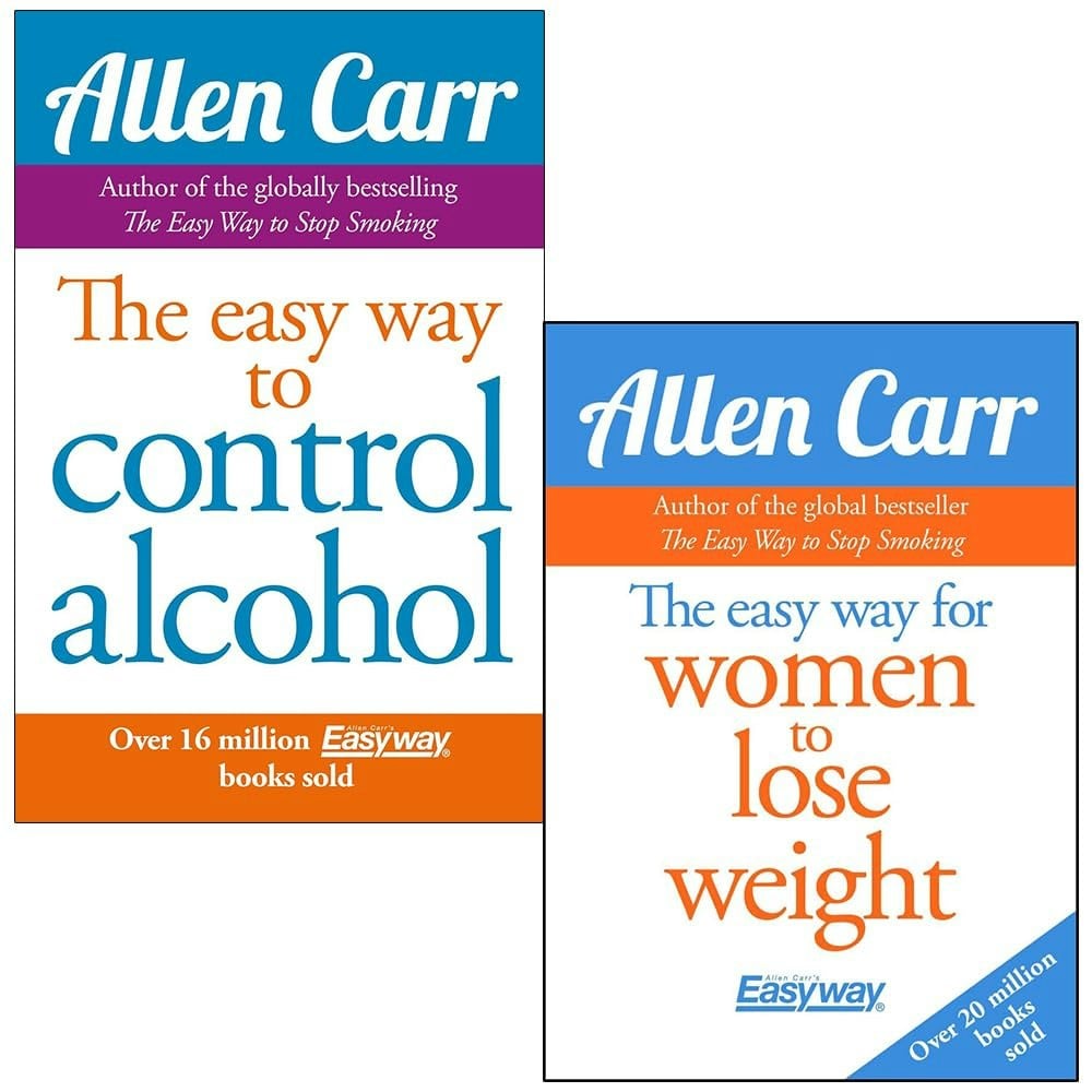 Various Publishers Women's Allen Carr Collection 2 Books Set (The Easy Way To Control Alcohol, The Easy Way For To Lose Weight)