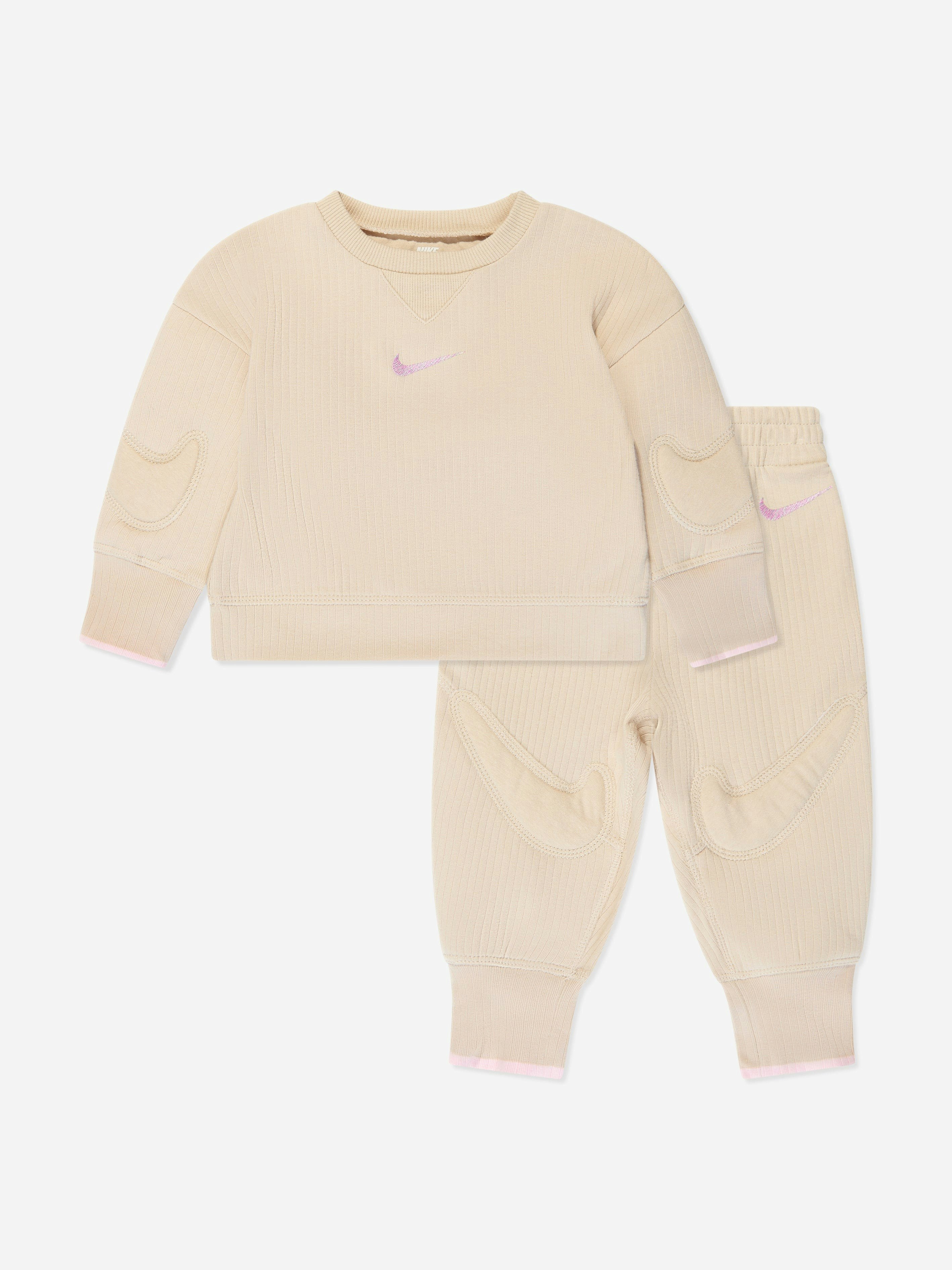 Nike Beige Baby Readyset Tracksuit In - 9 Mths