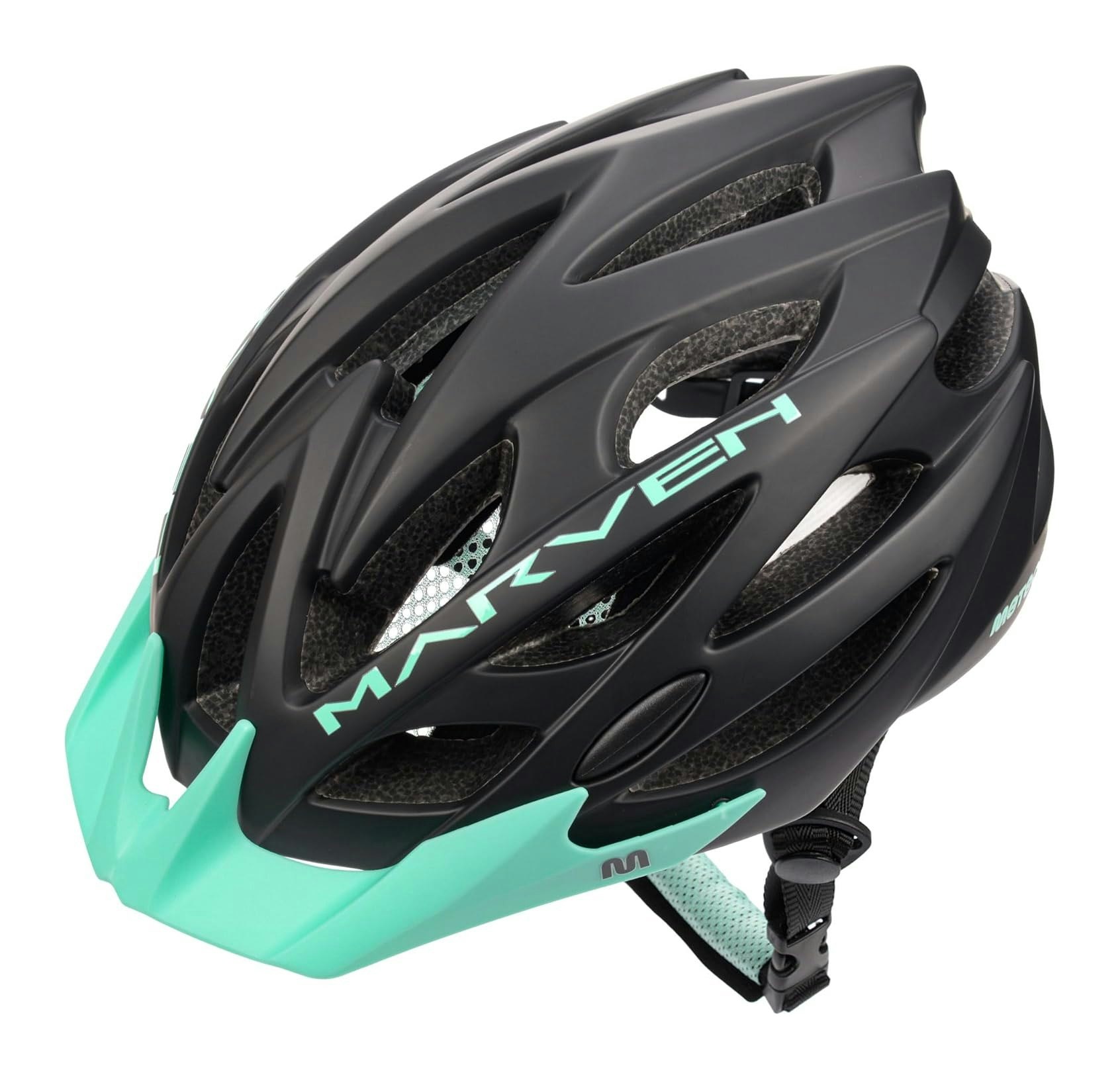 Meteor Black/Cyan Marven Cycle Helmet Mtb Bike Skateboard Scooter Safety Gear - S 52 – 56 Cm (20.4 – 22 Inch)