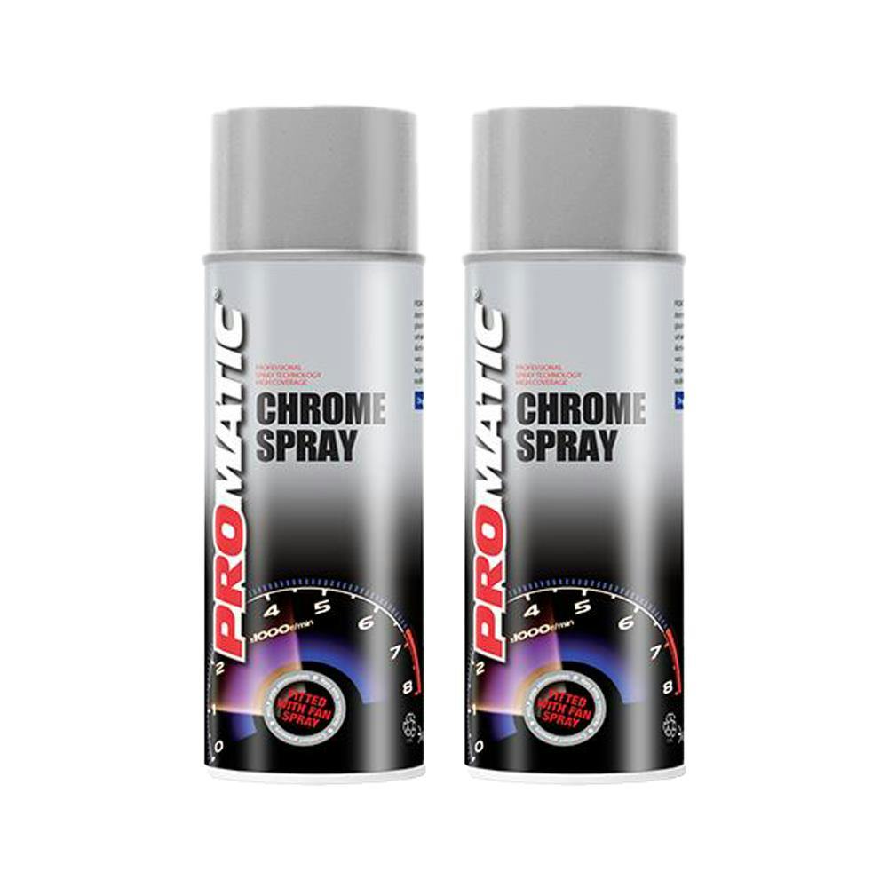 Rackhams 4X Promatic Chrome Spray Paint 400Ml - Image 4