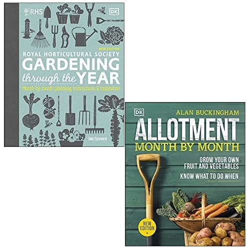 Dk Green Rhs Gardening Through The Year By Ian Spence & Allotment Month By Month By Alan Buckingham