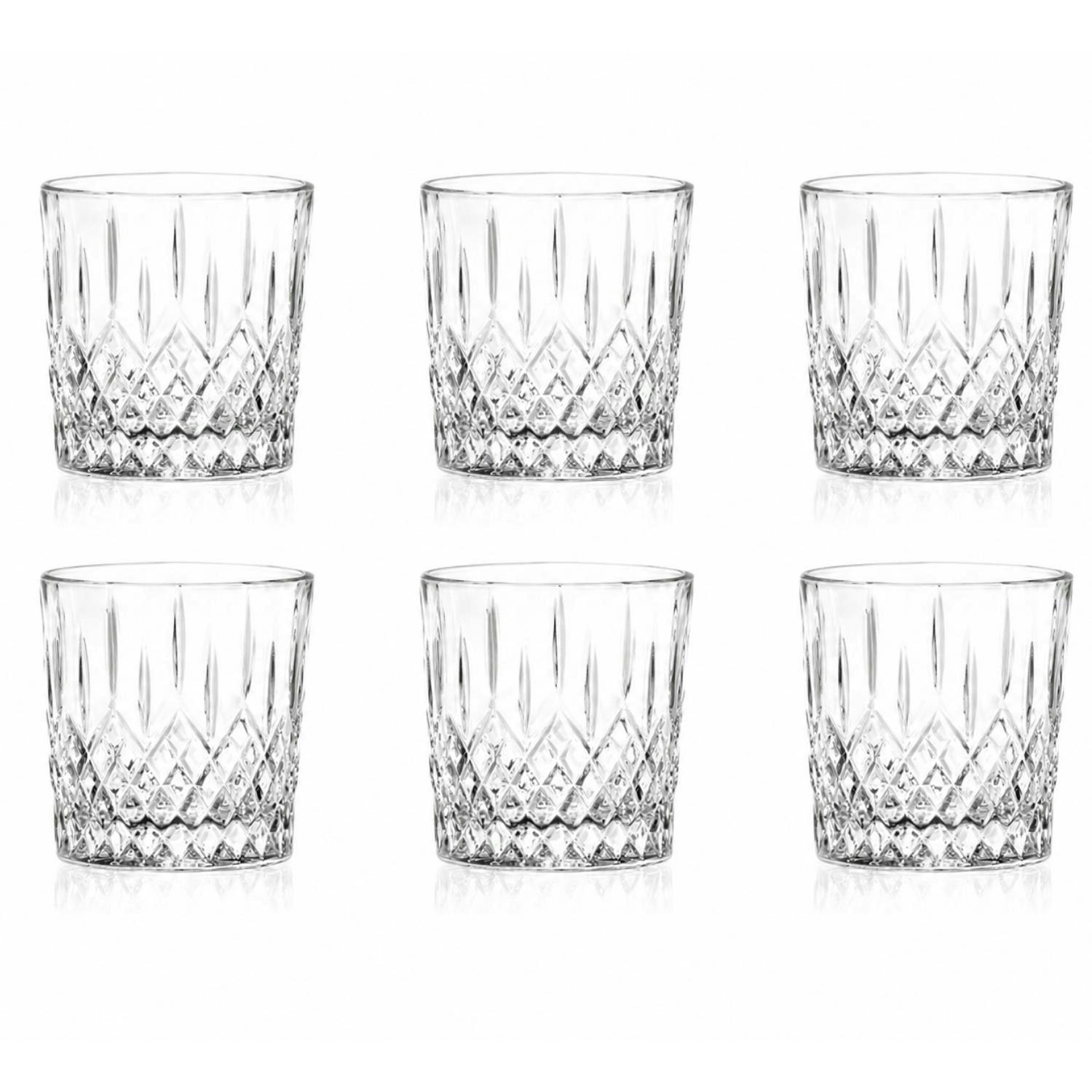 Rackhams Light London Crystal Glass 320Ml Tumblers Set Of 6 - 320Ml - Clear - Glass