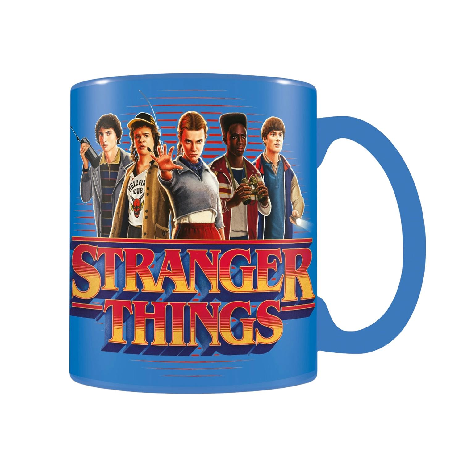 Stranger Things Blue Group Heat Changing Mug - One Size