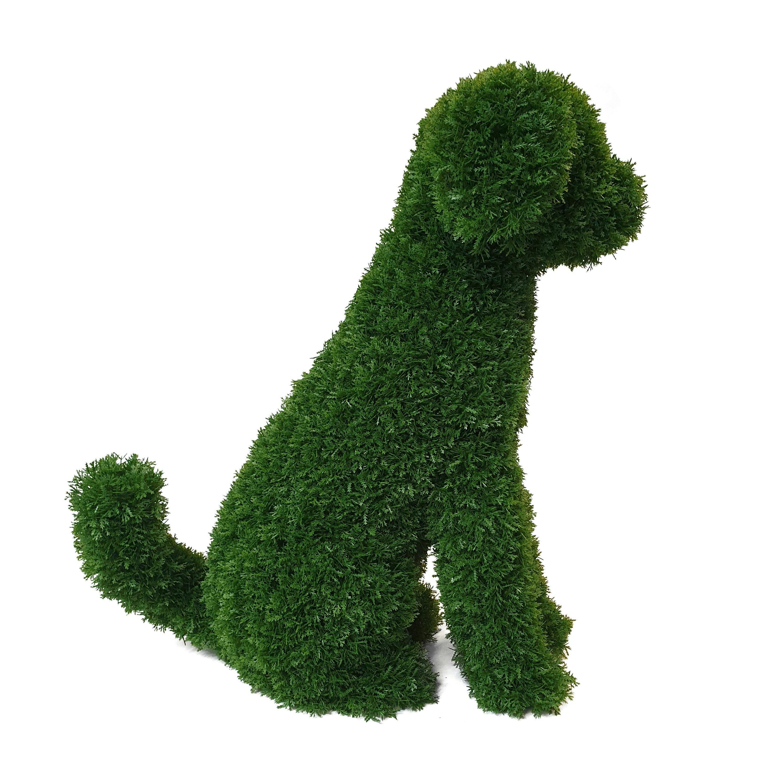 True Products Topiary Dog Artificial Cedar Leaf 60Cm