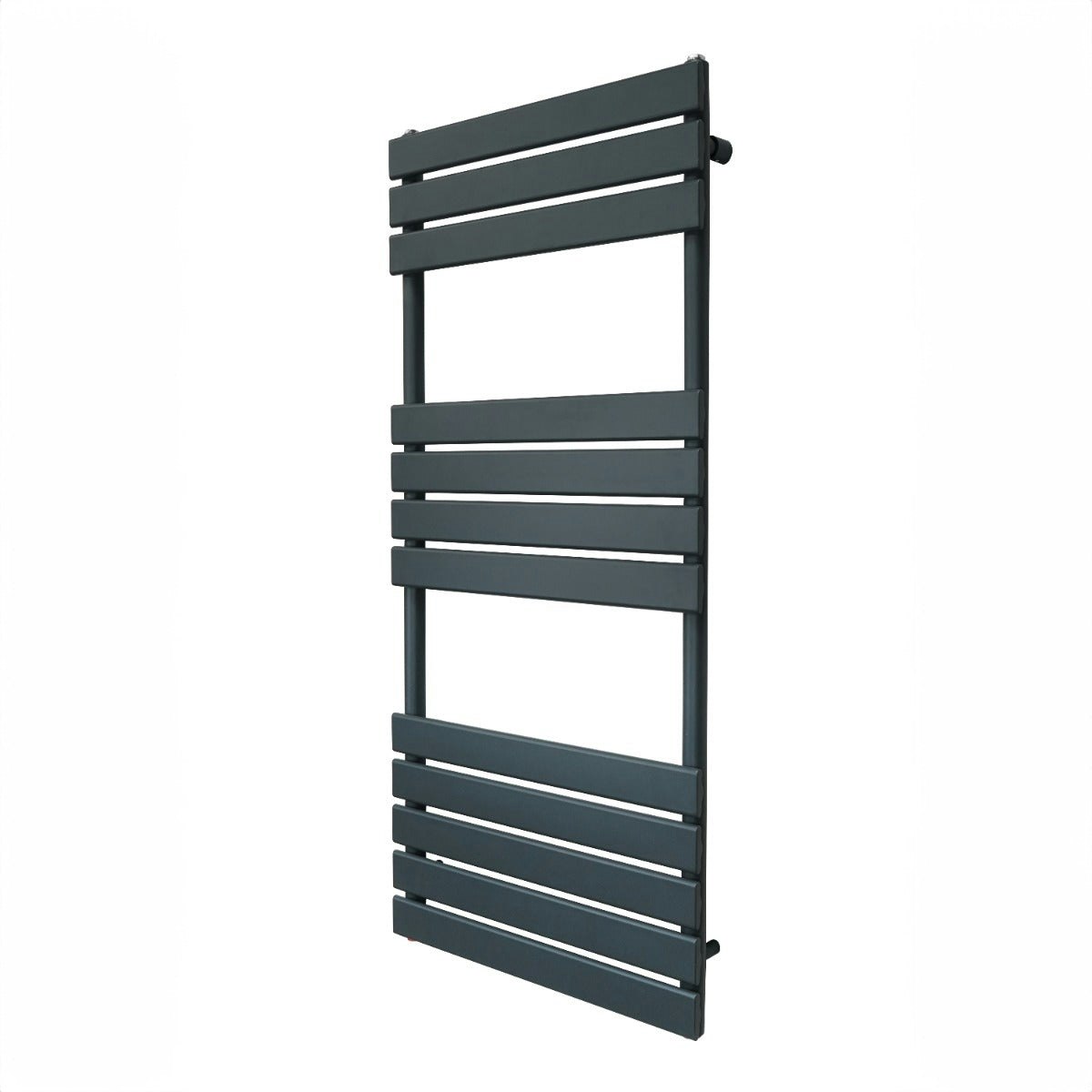 Rackhams Anthracite/Grey Flat Panel Towel Radiator – 1200Mm X 500Mm –
