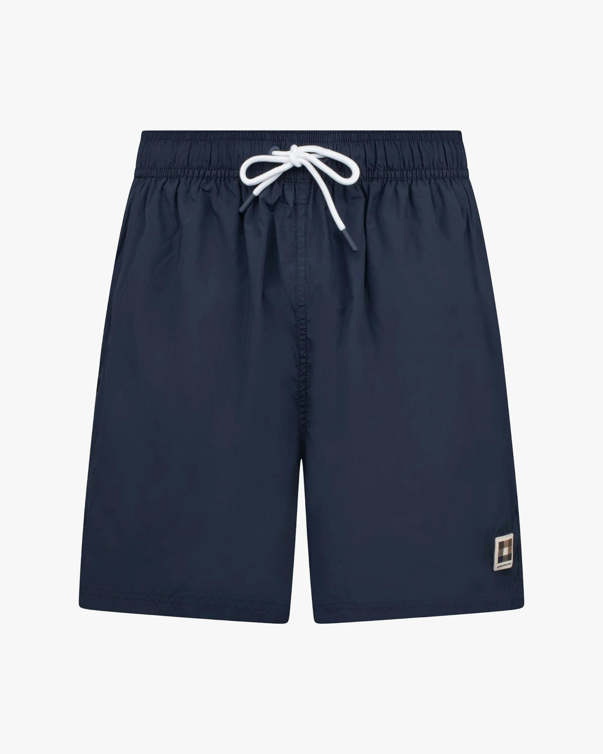 Aquascutum Men's Club Check Pocket Beach Shorts - Navy 11 - Navy 11 - Xl
