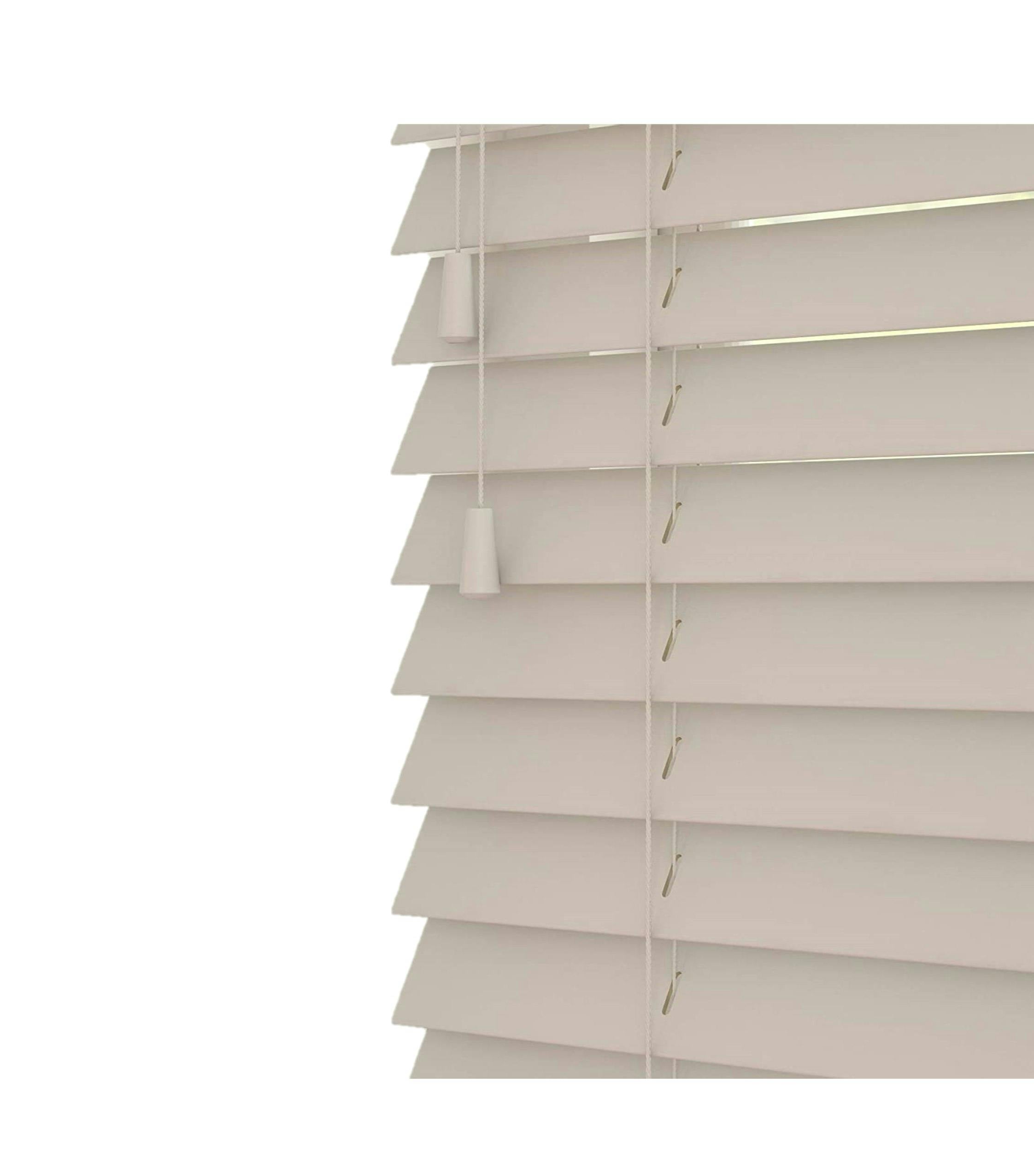Rackhams Heather Oak Wooden Venetian Blinds With Strings (130Cm Drop) - 240Cm