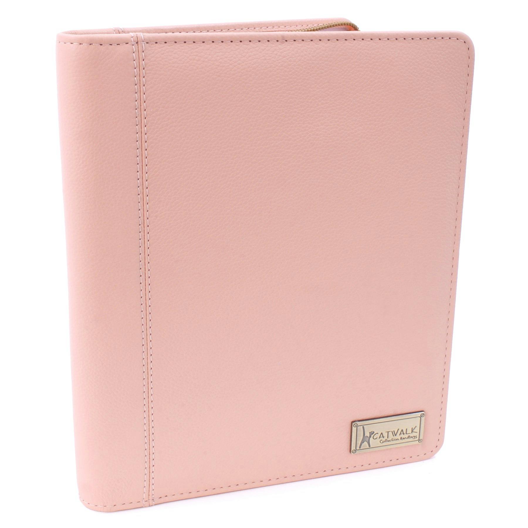 Rackhams Pink Angela - A5 Zip Folder