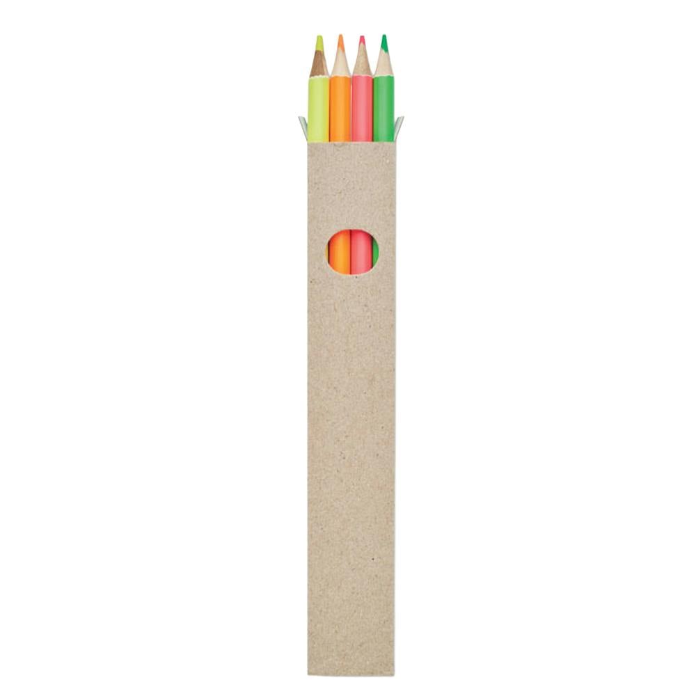 Rackhams Bowy Coloured Pencil (Pack Of 4) - Multicoloured - One Size - Multicoloured