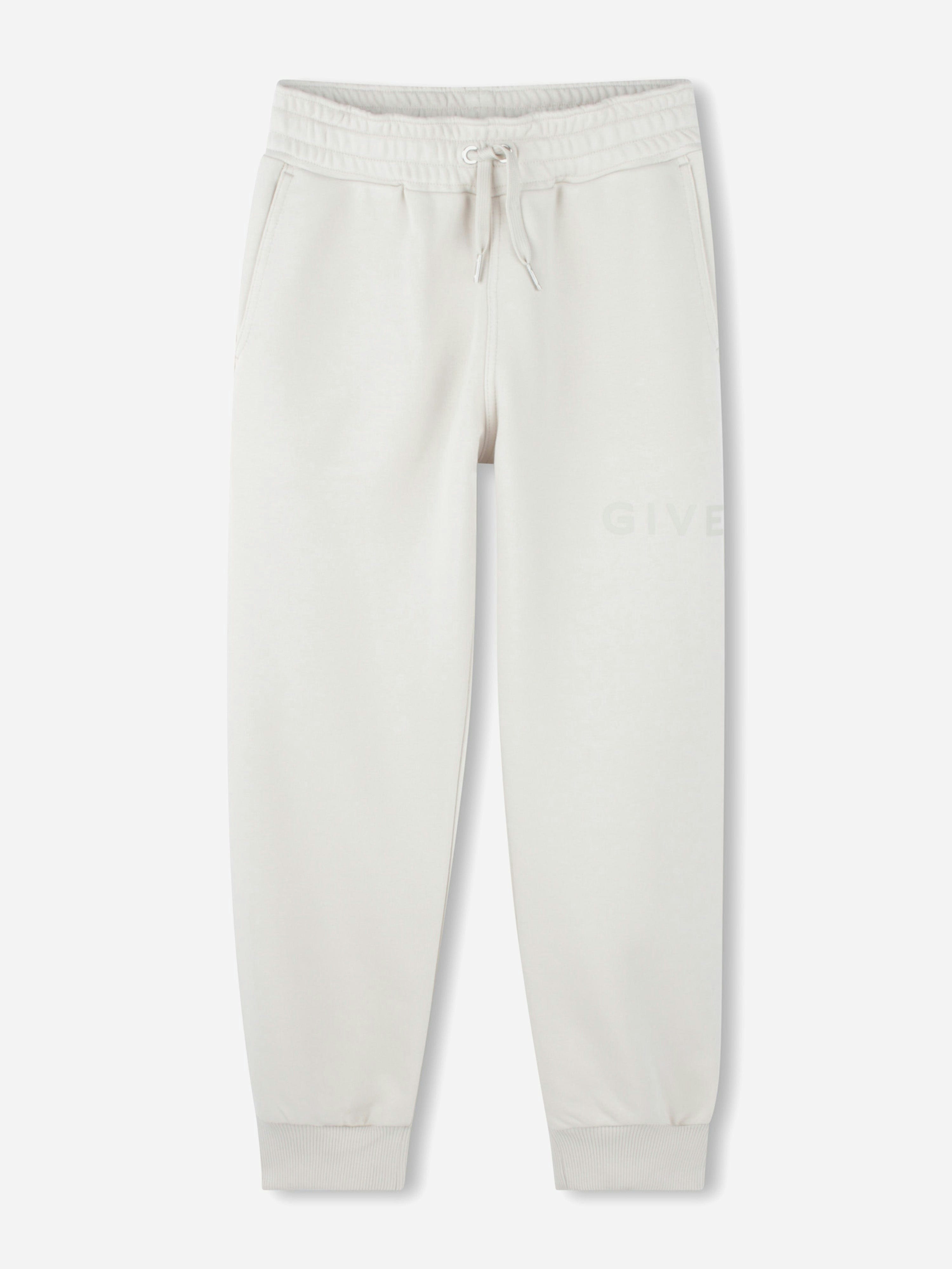 Givenchy Unisex Kids Beige Kids Logo Print Joggers In - 14 Yrs