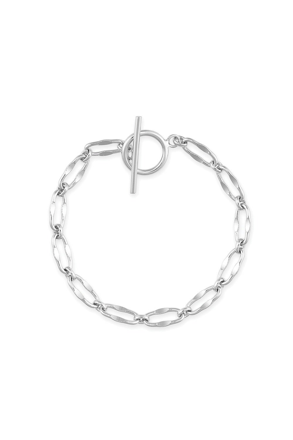 Elk & Bloom Silver Sterling Chain Bracelet - No Thank You