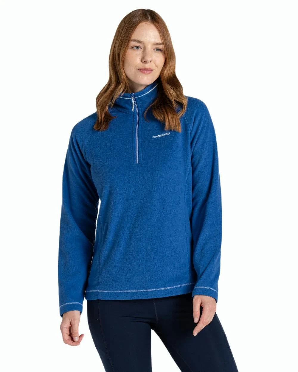 Craghoppers Women's Miska Vi Half Zip Micro Fleece Midlayer Top Cwa265 - Uk 18