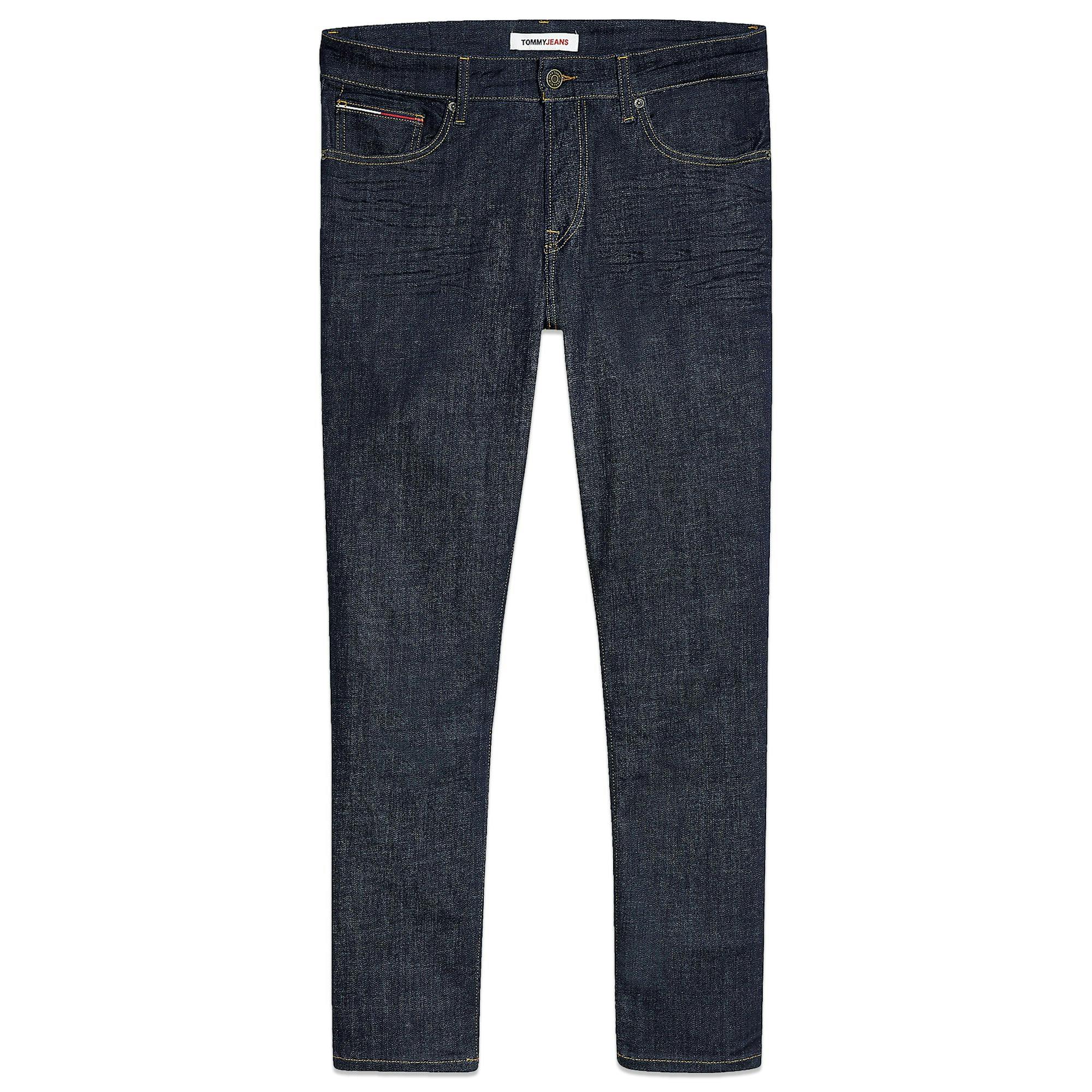 Tommy Hilfiger Dark Tommy Jeans Ryan Regular Straight Jeans - Rico Rinse Stretch - 38/34