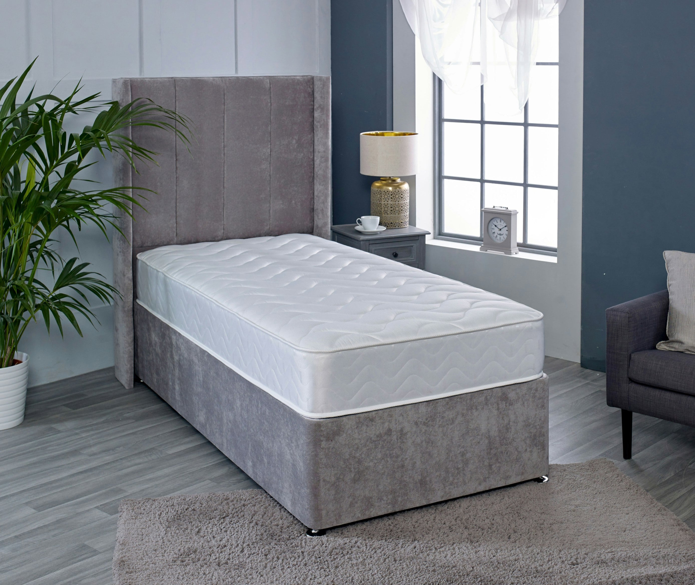 Starlight Beds White Twilight Hybrid Mattress - 18Cm Deep, Soft Feel - 1 - 2Ft6 Shorty Small Single Mattress (75Cm X 175Cm)