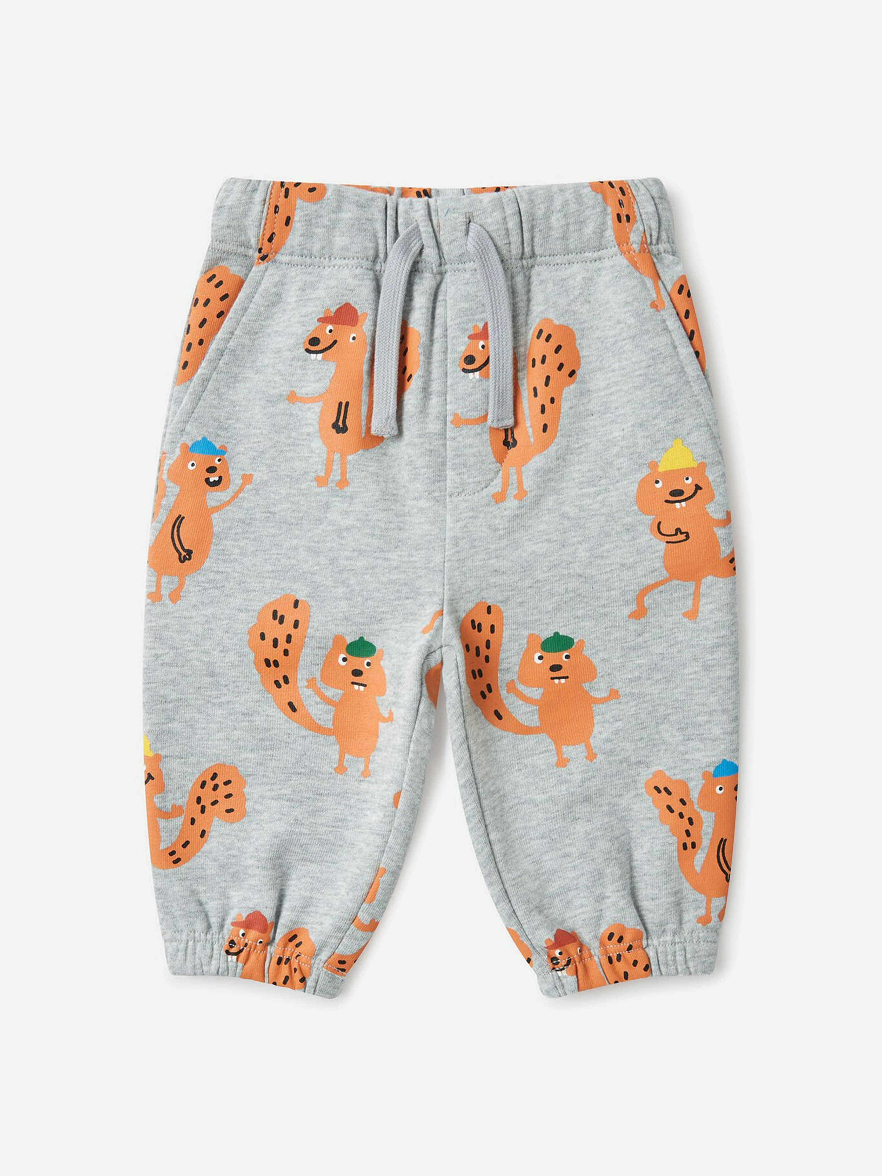 Stella Mccartney Kids Boys Grey Stella Mccartney Baby Squirrels Aop Joggers In - 36 Mths