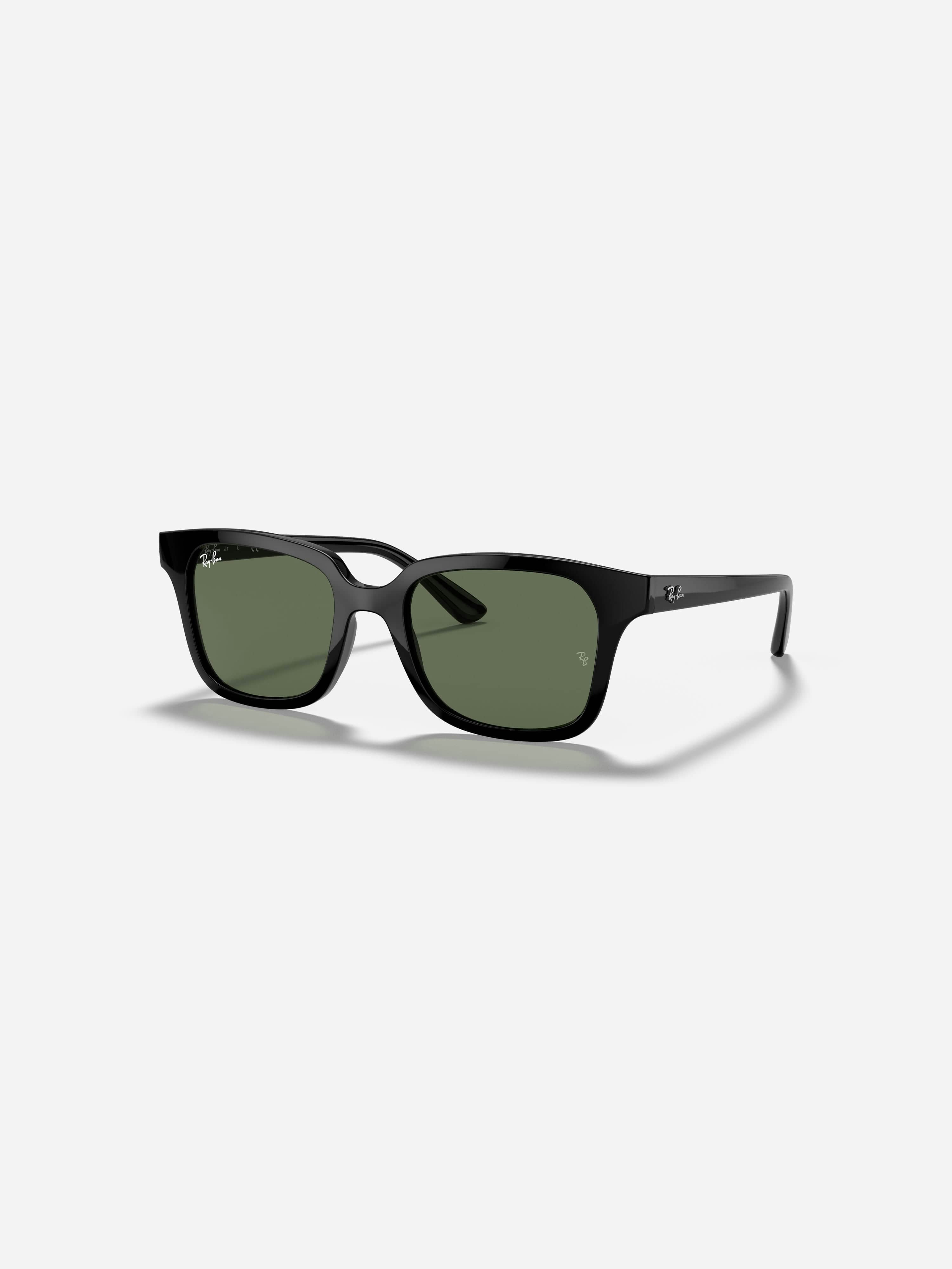 Ray-Ban Sunglasses Kids Kids - Black Frame Green Lenses 48-18, RB9071S - Image 3