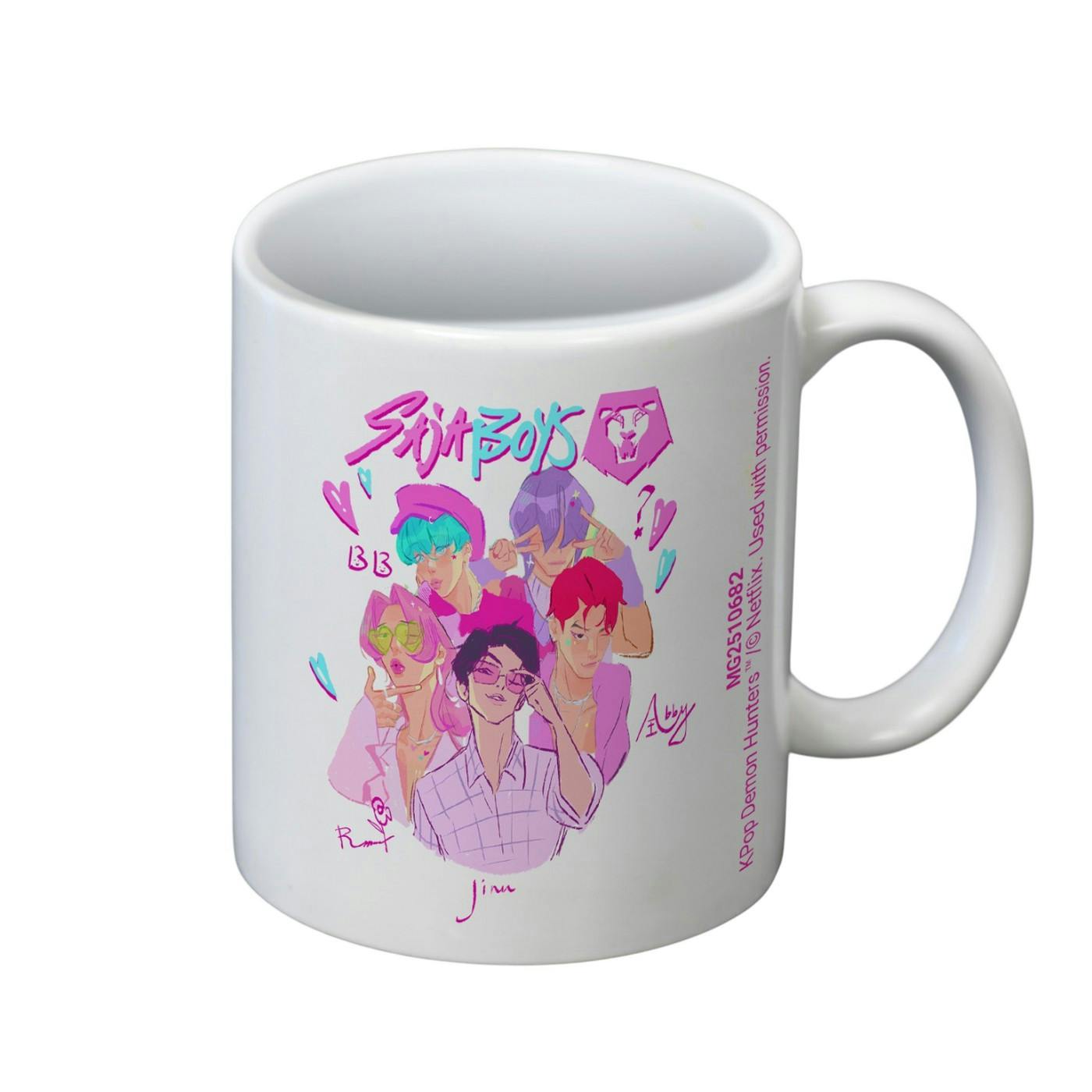 Rackhams Boys White Graphic Saja Mug - One Size - 100% Mixed