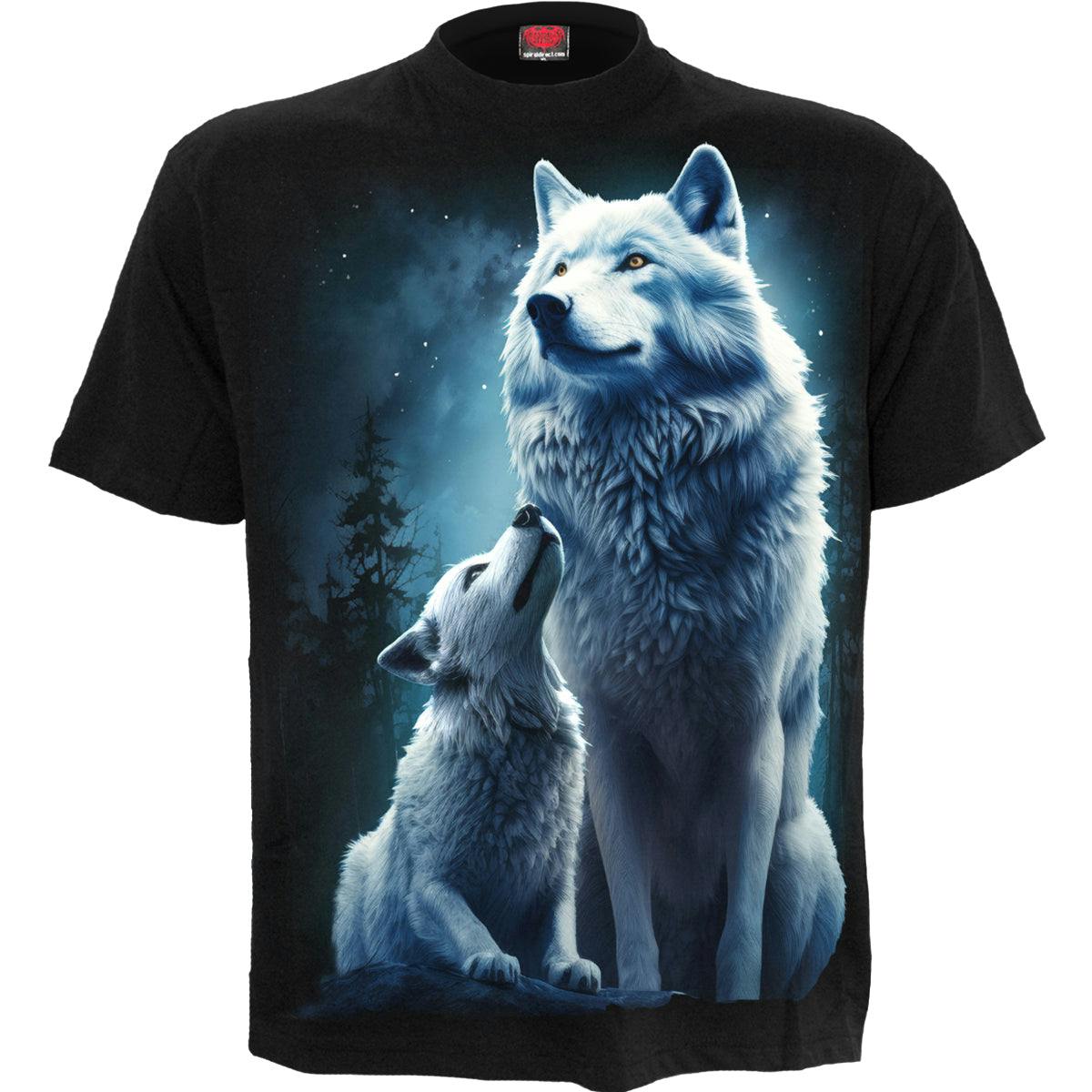 Spiral Direct Black Wolf Guardian - T-Shirt - Xl - Screen