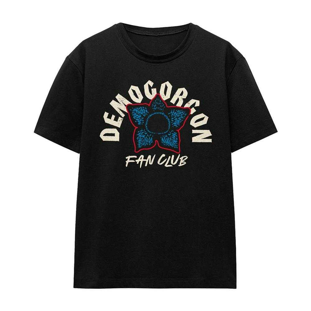 Stranger Things Women's Black Fan Club Demogorgon T-Shirt - S
