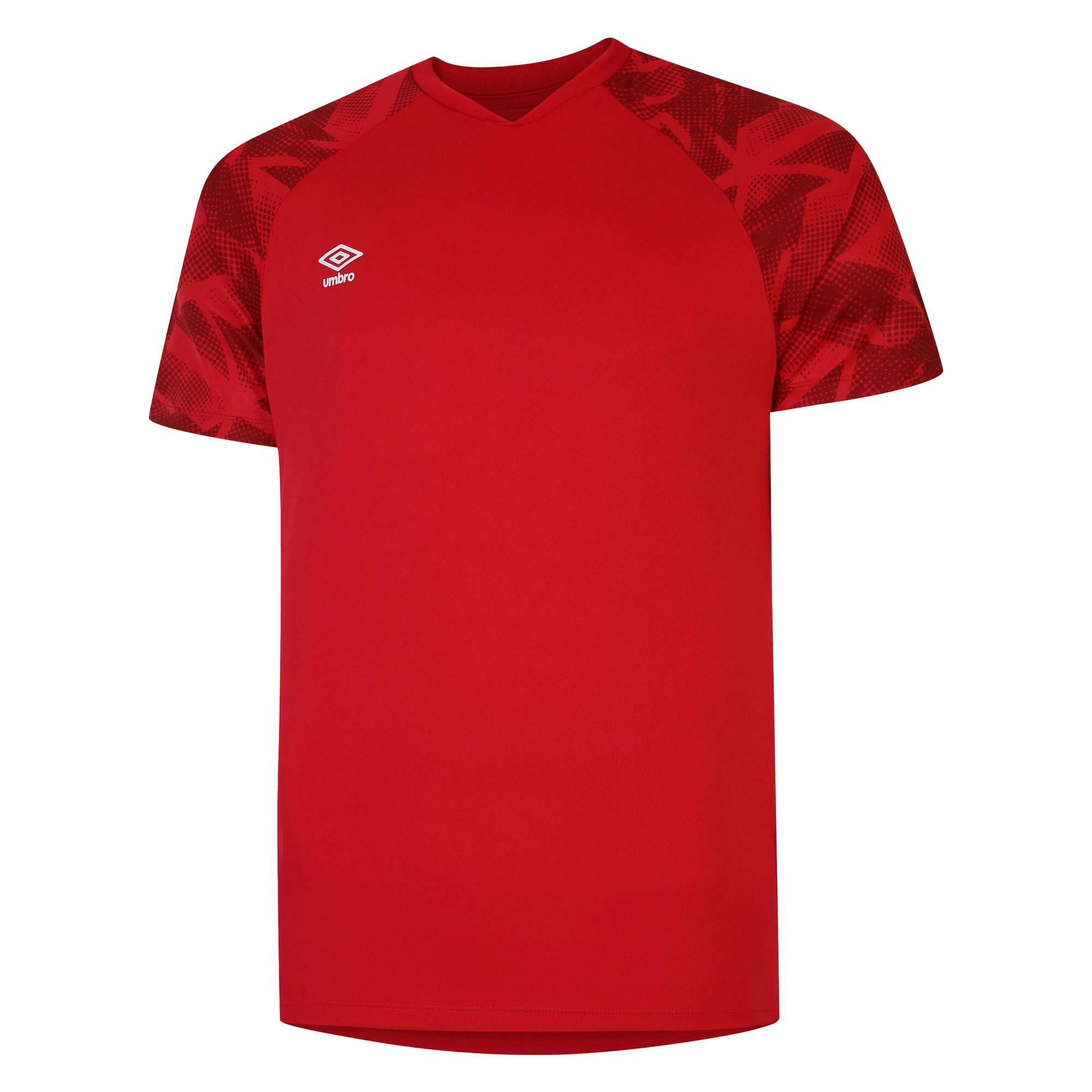 Umbro Red Childrens/Kids Atlas Jersey - Vermillion/Jester - 13 Years - Vermillion/Jester - 100% Polyester