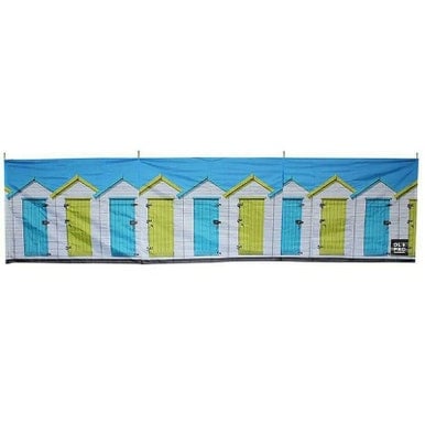 Olpro Beach Huts 4 Pole Compact Steel Poles Windbreak With Pegs & Storage Bag - 480Cm X 140Cm