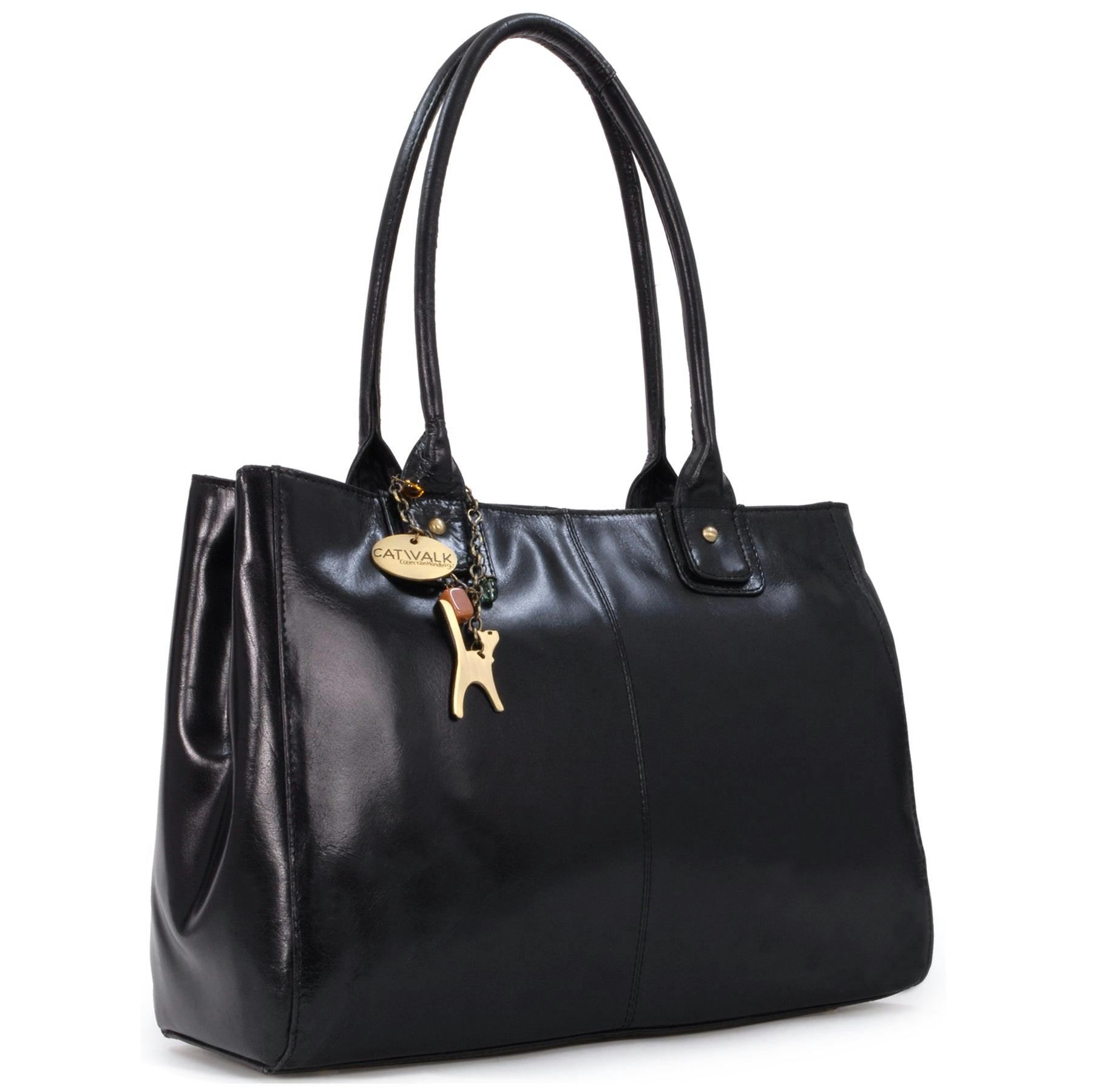Catwalk Collection Handbags Black Kensington - Tote Bag