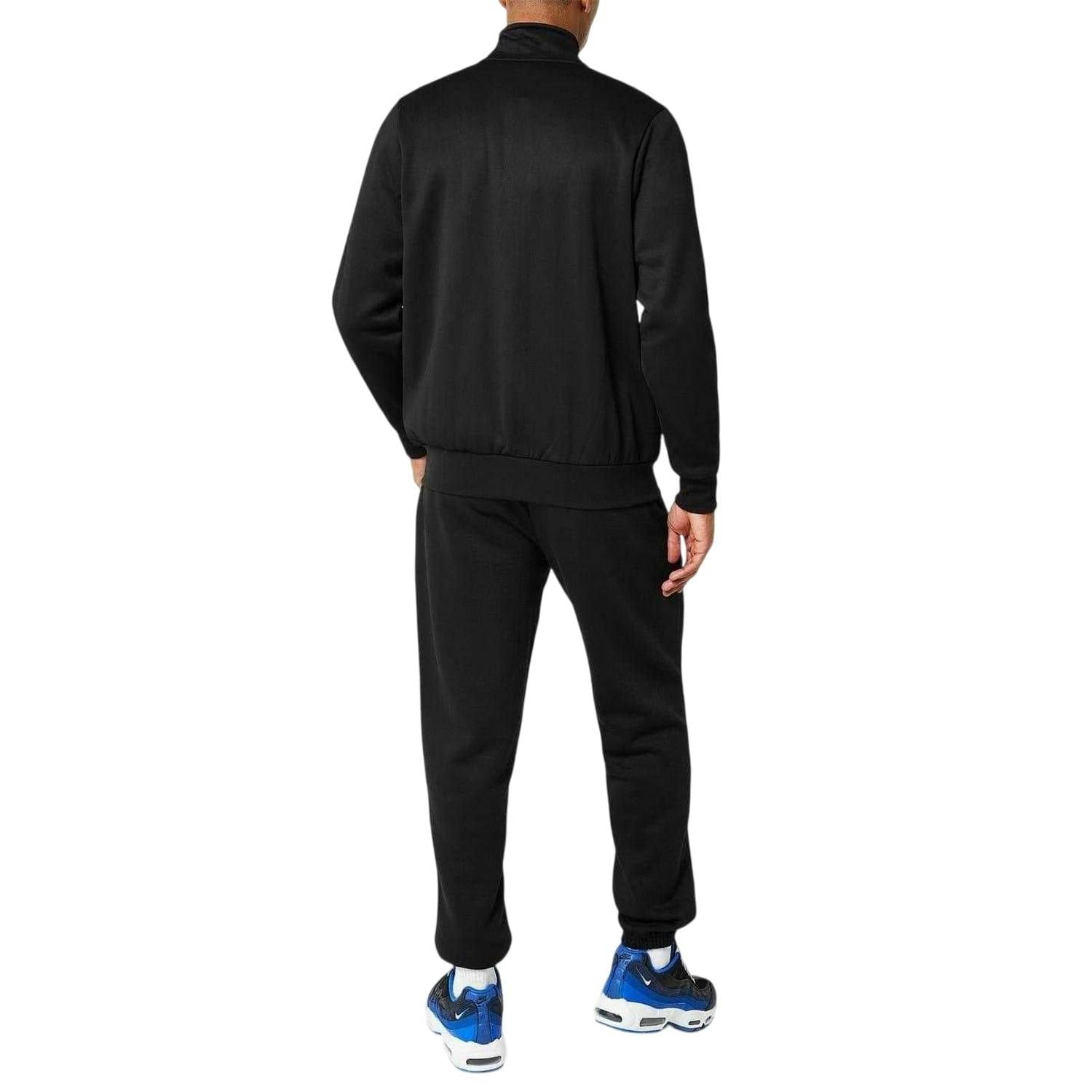 Slazenger Men's Black Logo Polycotton Full Zip Jacket - L - 65% Polyester/35% Cotton