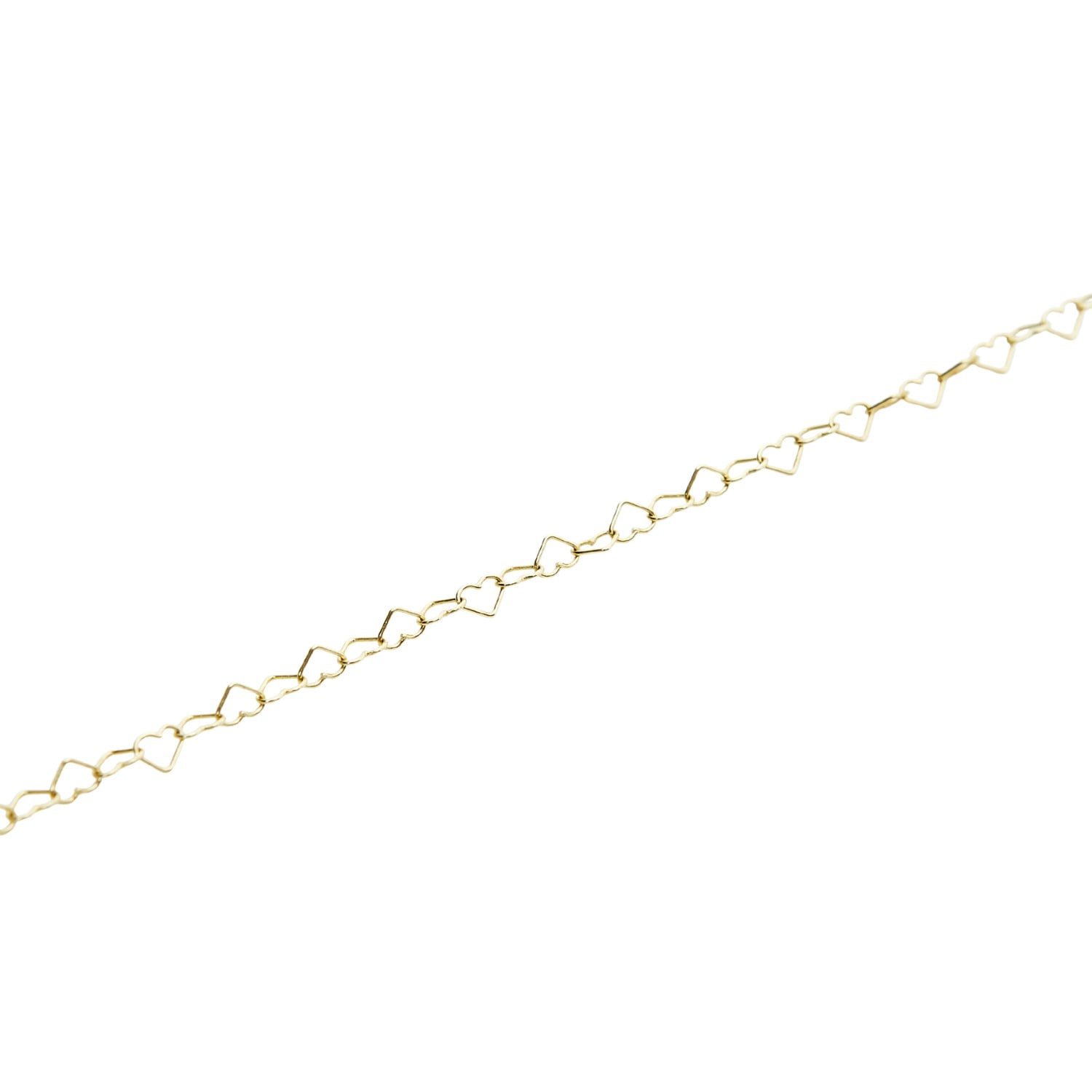 Spero London Silver/Gold Love Heart Sterling Chain Bracelet