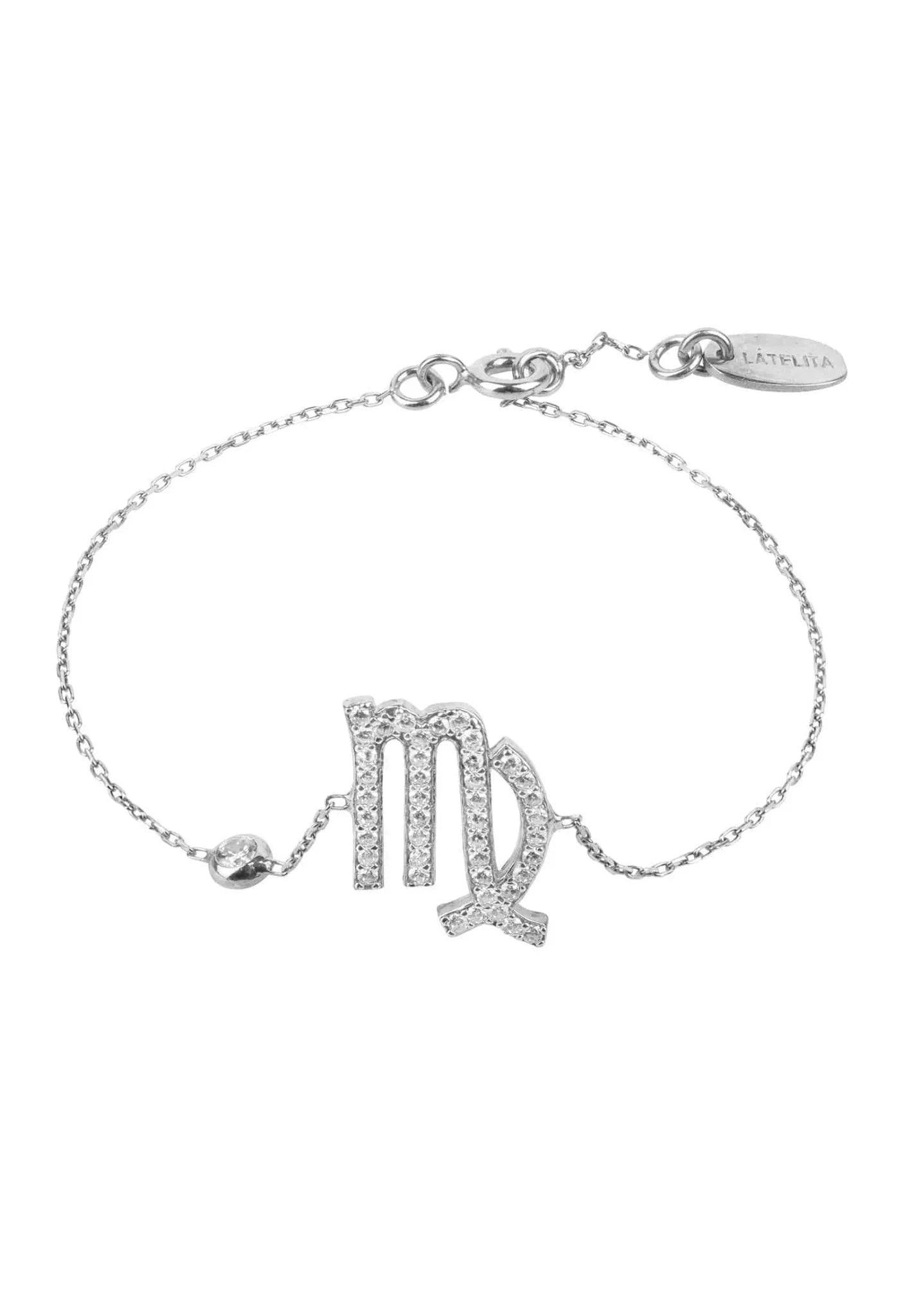 Latelita Silver Zodiac Horoscope Star Sign Bracelet Virgo