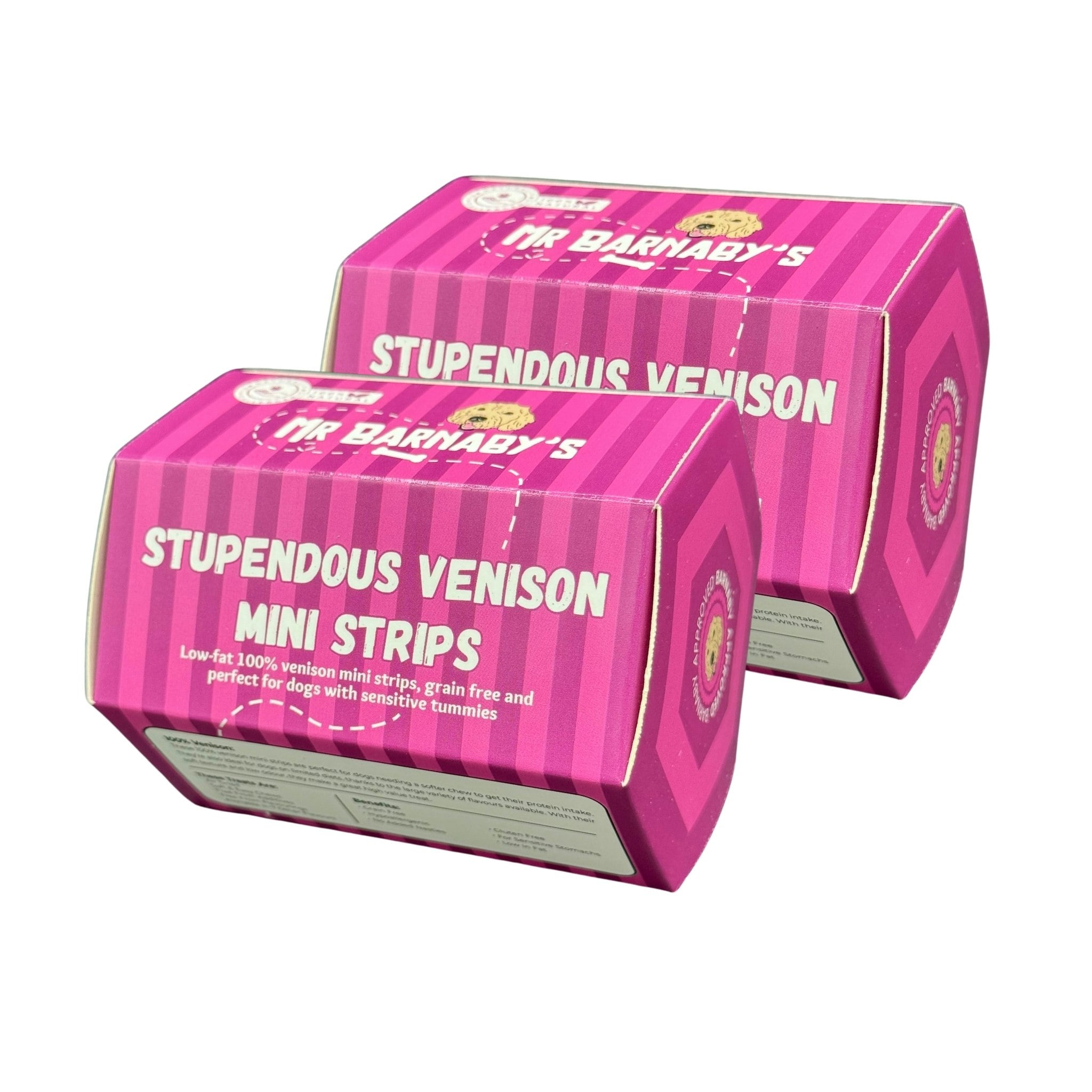 Mr Barnaby’s Grain Mr Barnaby's Stupendous Venison Mini Strips Dog Treats (Pack Of 2) - Pack Of 2 - 2