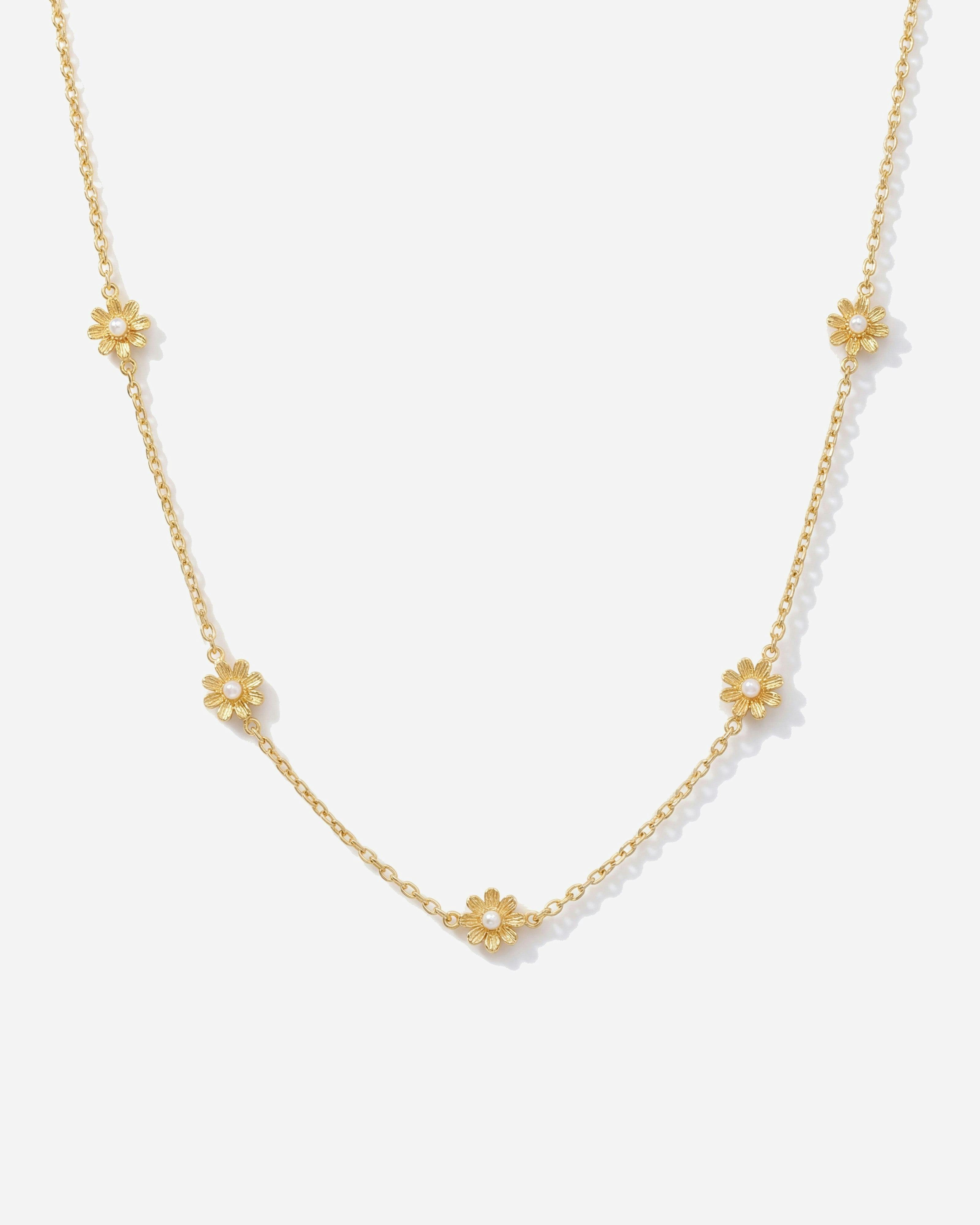 Elk & Bloom Gold 14K Flower Choker Necklace - No Thank You
