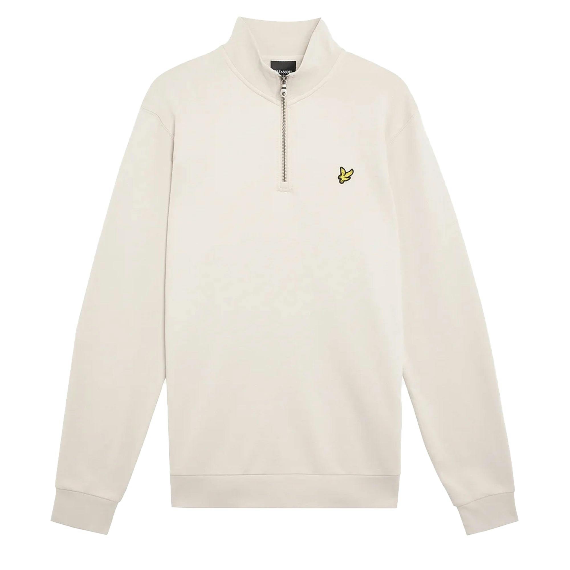 Lyle & Scott Cotton Loopback 1/4 Zip Sweatshirt Cove - Xl