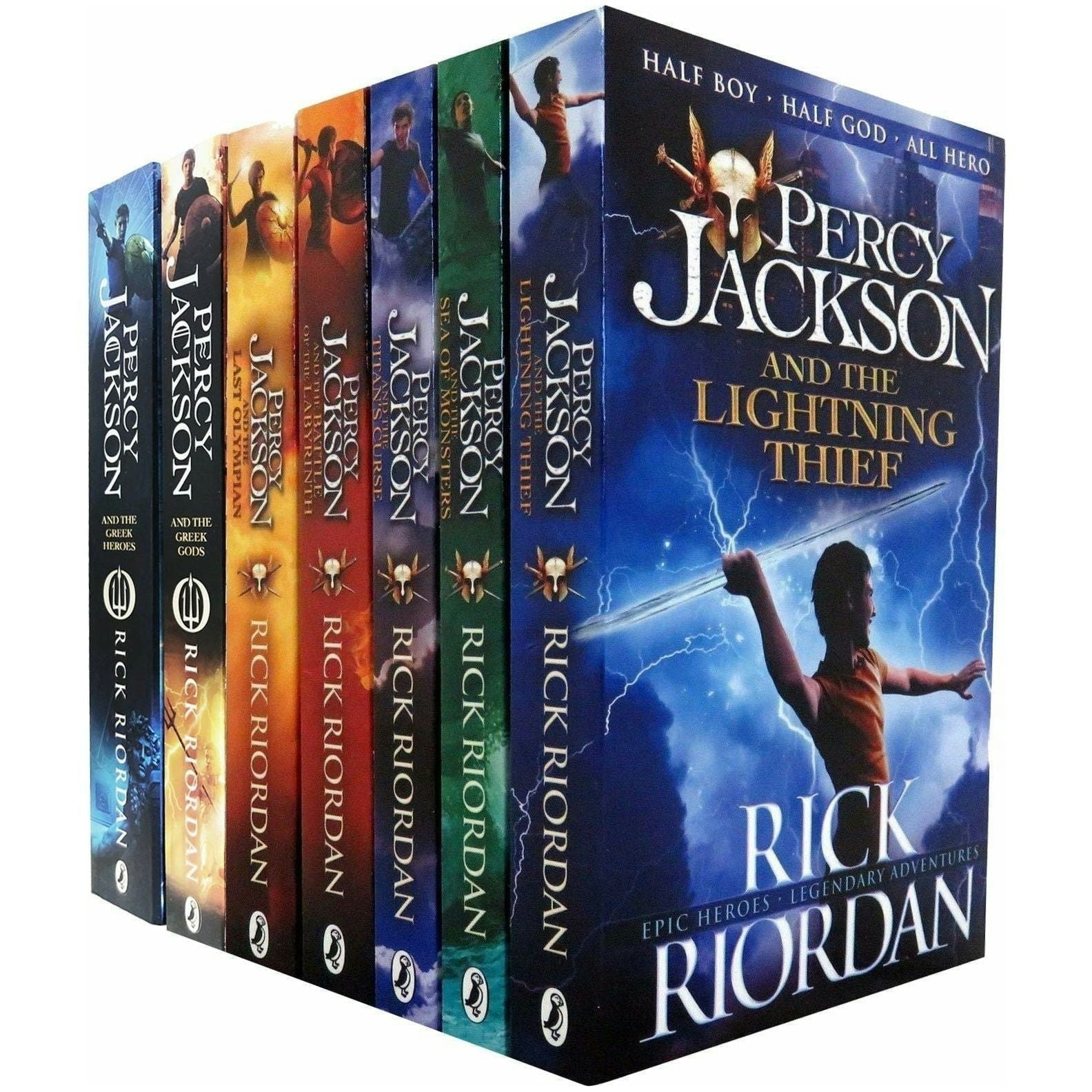 Rick Riordan Percy Jackson Series Books 1 - 7 Collection Set Greek Heroes - Image 6