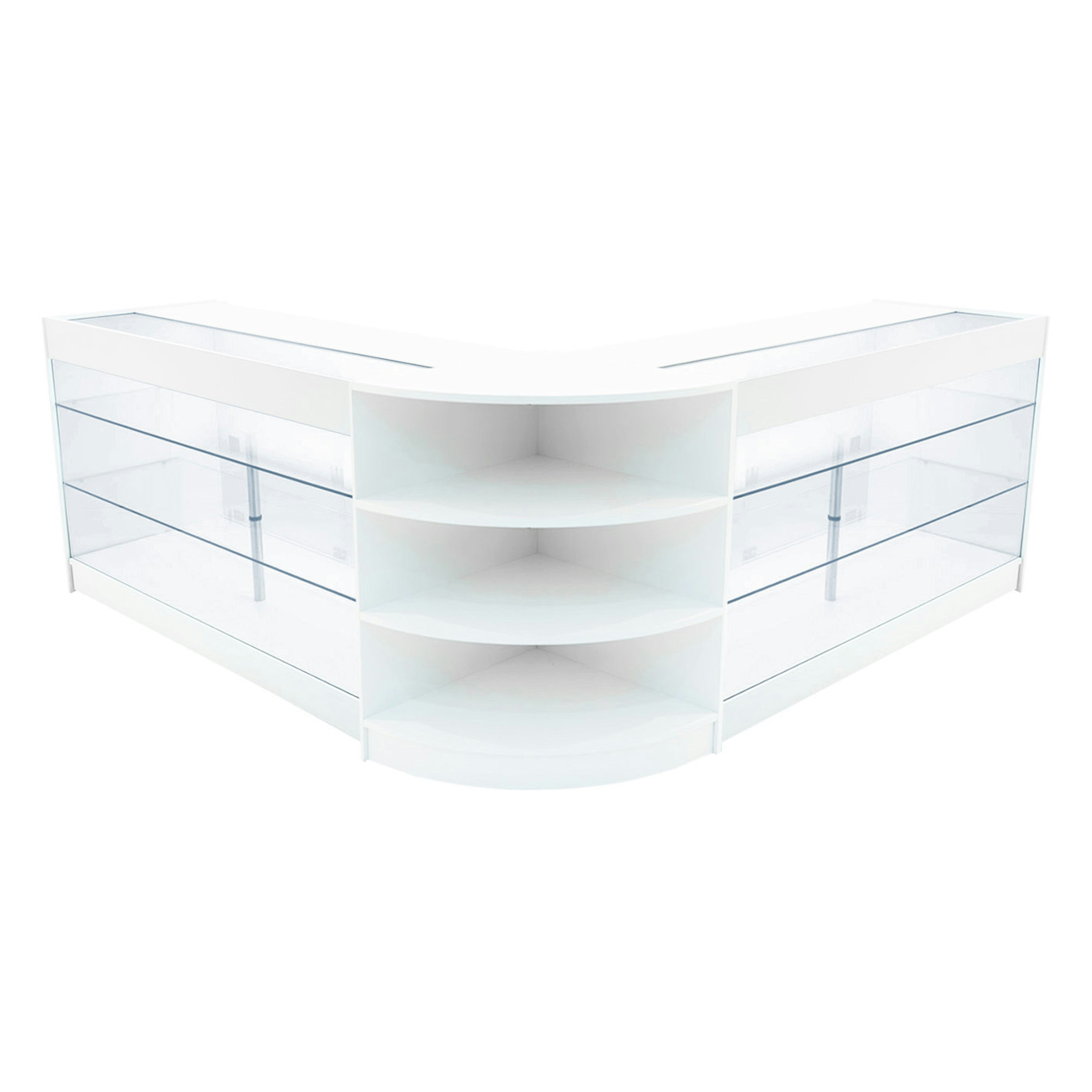 Monstershop White Apollo Led Shop Counter Set Lm60 & 2 X K1500