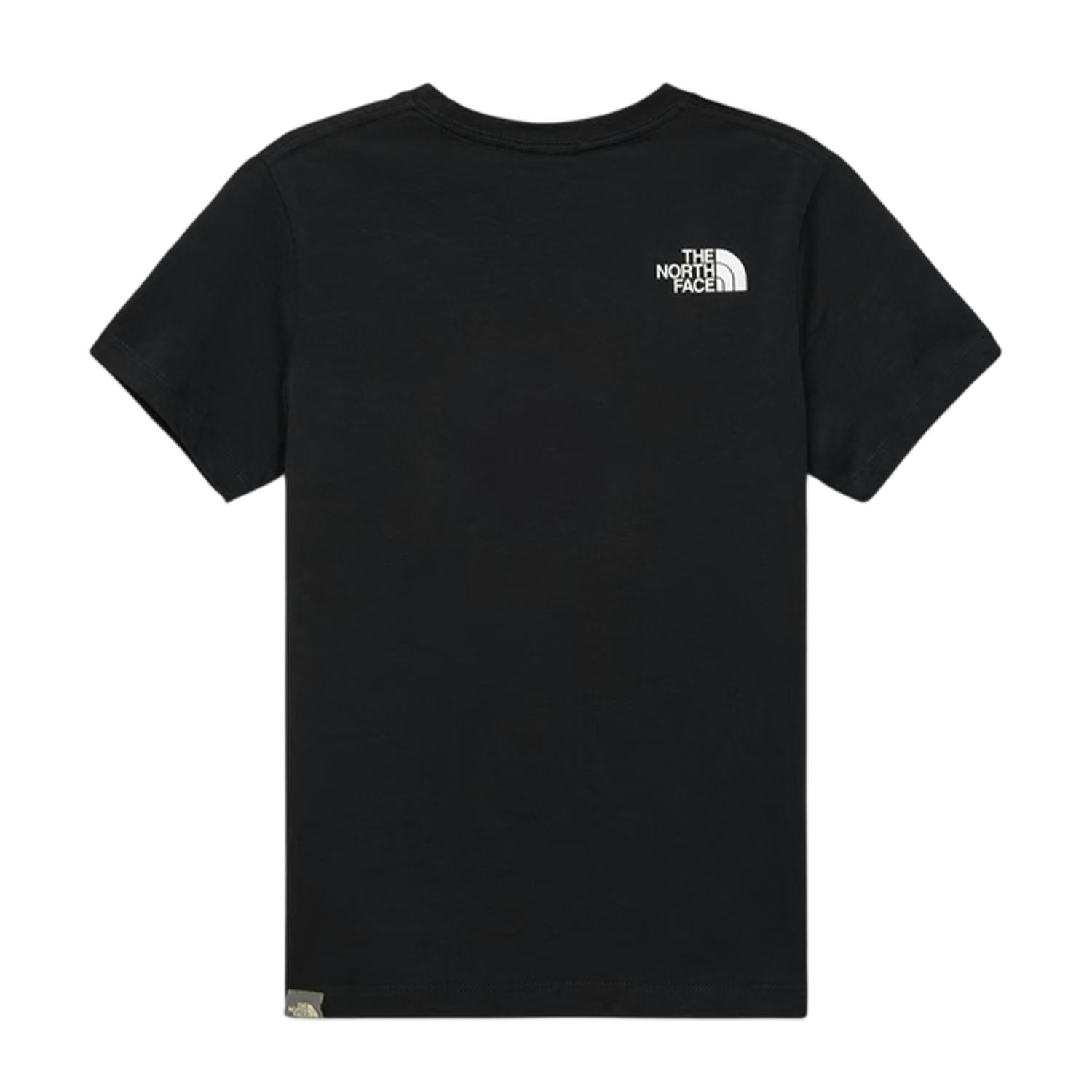 The North Face Black Kids Qtm Mountain Regular T-Shirt - S - 100% Cotton