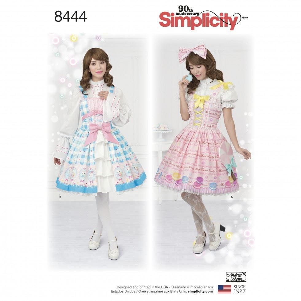 Simplicity Women's Sewing Pattern 8444, Costumes For D5 (4-6-8-10-12) - Intermediate - P5 (12-14-16-18-20)