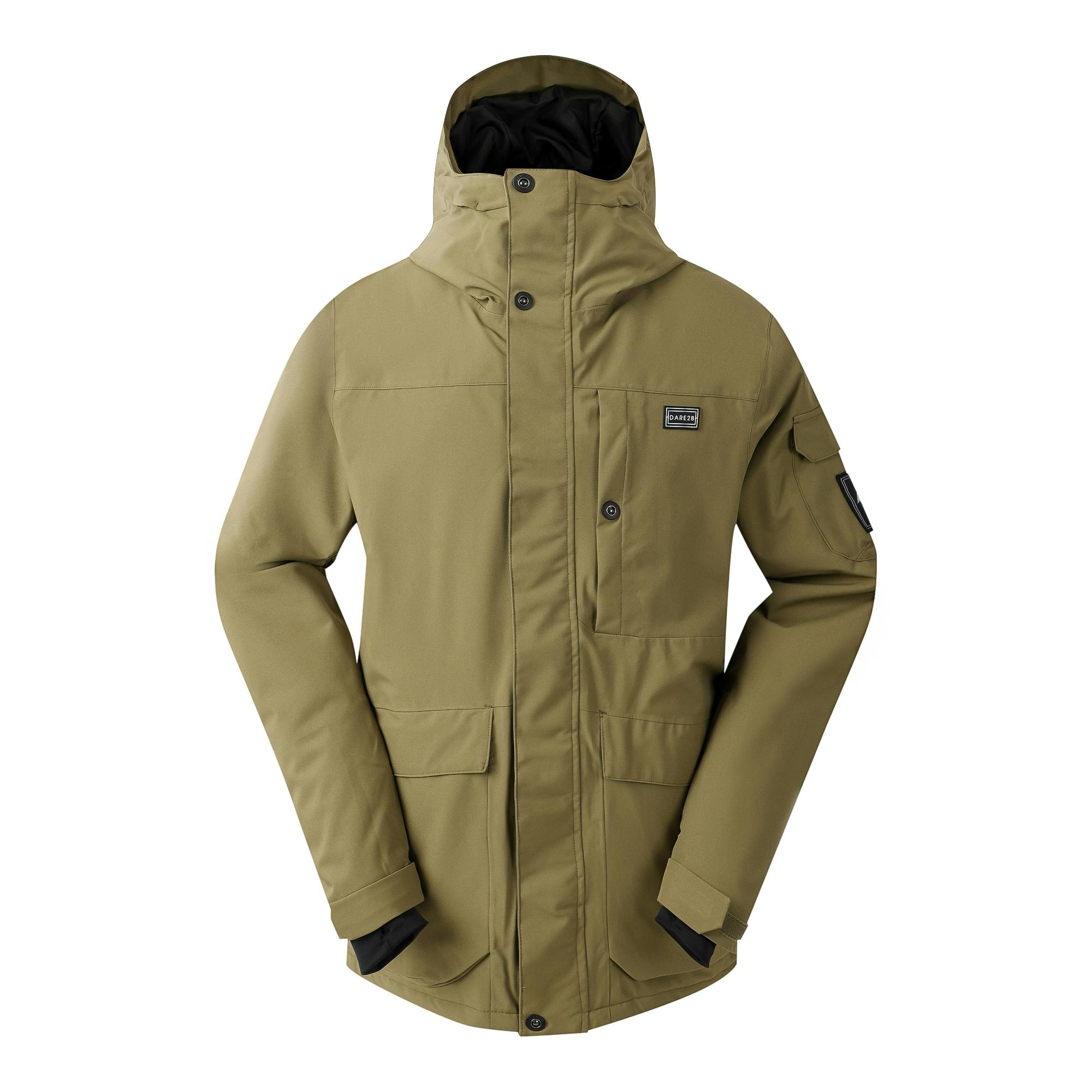 Dare 2B Men's Green Twin Tip Ski Jacket - Olive - Xxl - Olive - 100% Recycled Polyester