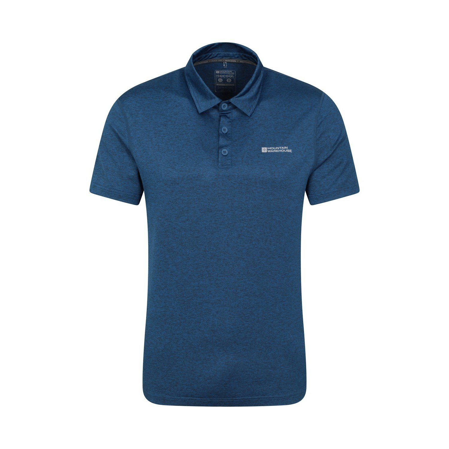 Mountain Warehouse Men's Dark/Blue Deuce Isocool Polo Shirt - 3XL