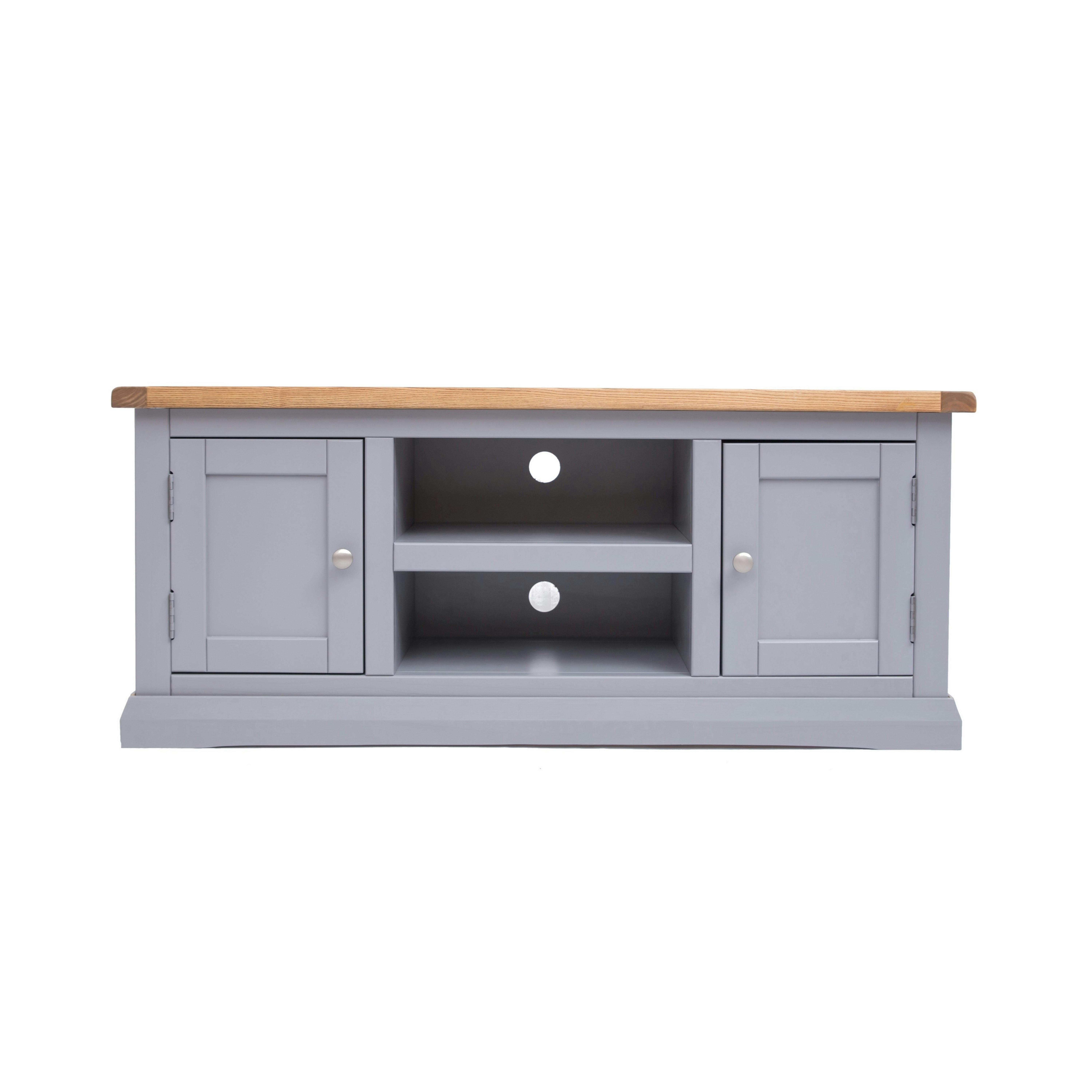 Cabinet Bits Grey Rocca 2 Door Tv Cabinet Chrome Knob