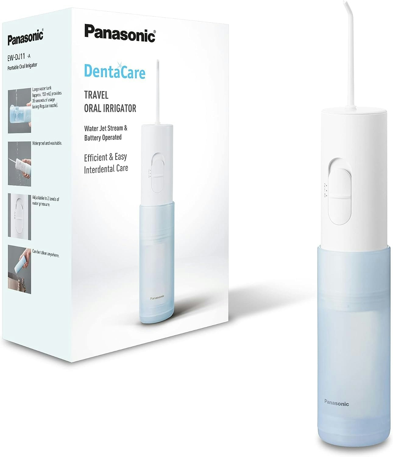Panasonic Unisex White Ew-Dj11 Cordless Compact & Portable Water Flosser In - Image 6