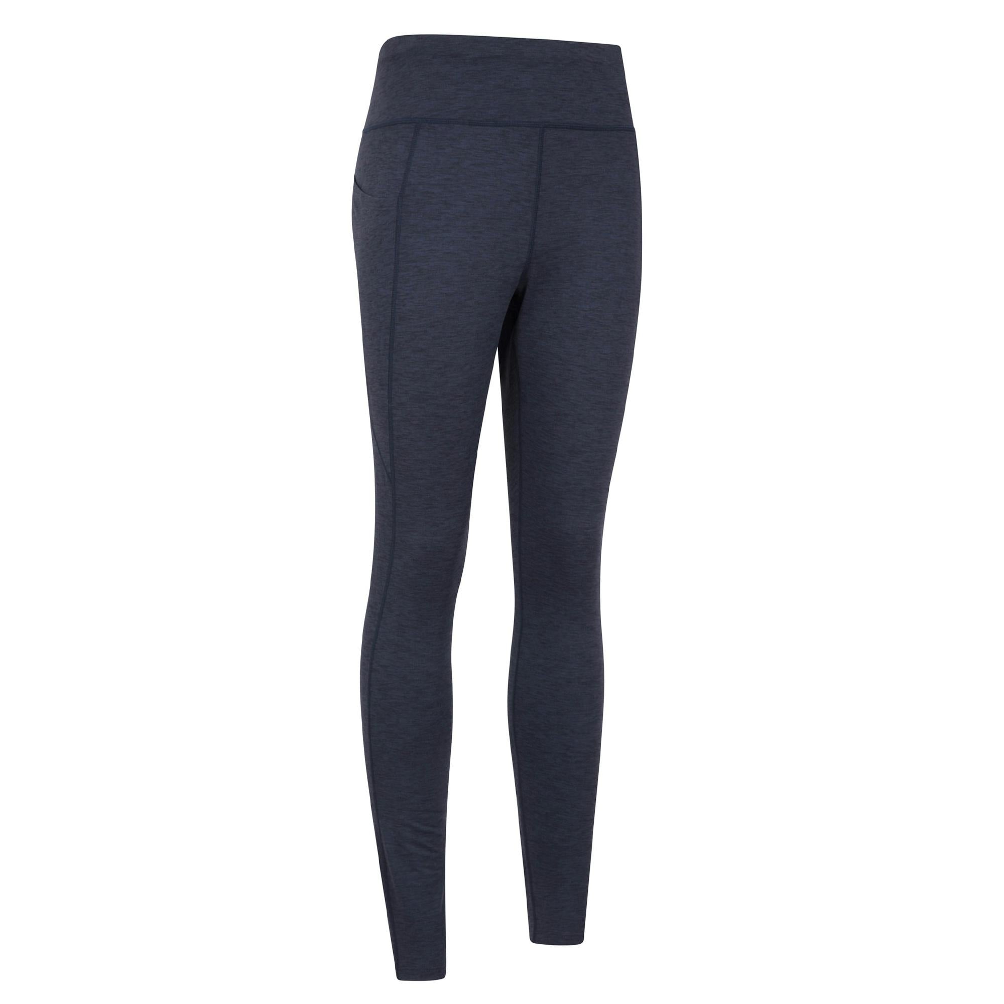 Mountain Warehouse Women's Contin Trekking Thermal Leggings - Navy - 10 Uk - Navy - 88% Polyester/12% Elastane