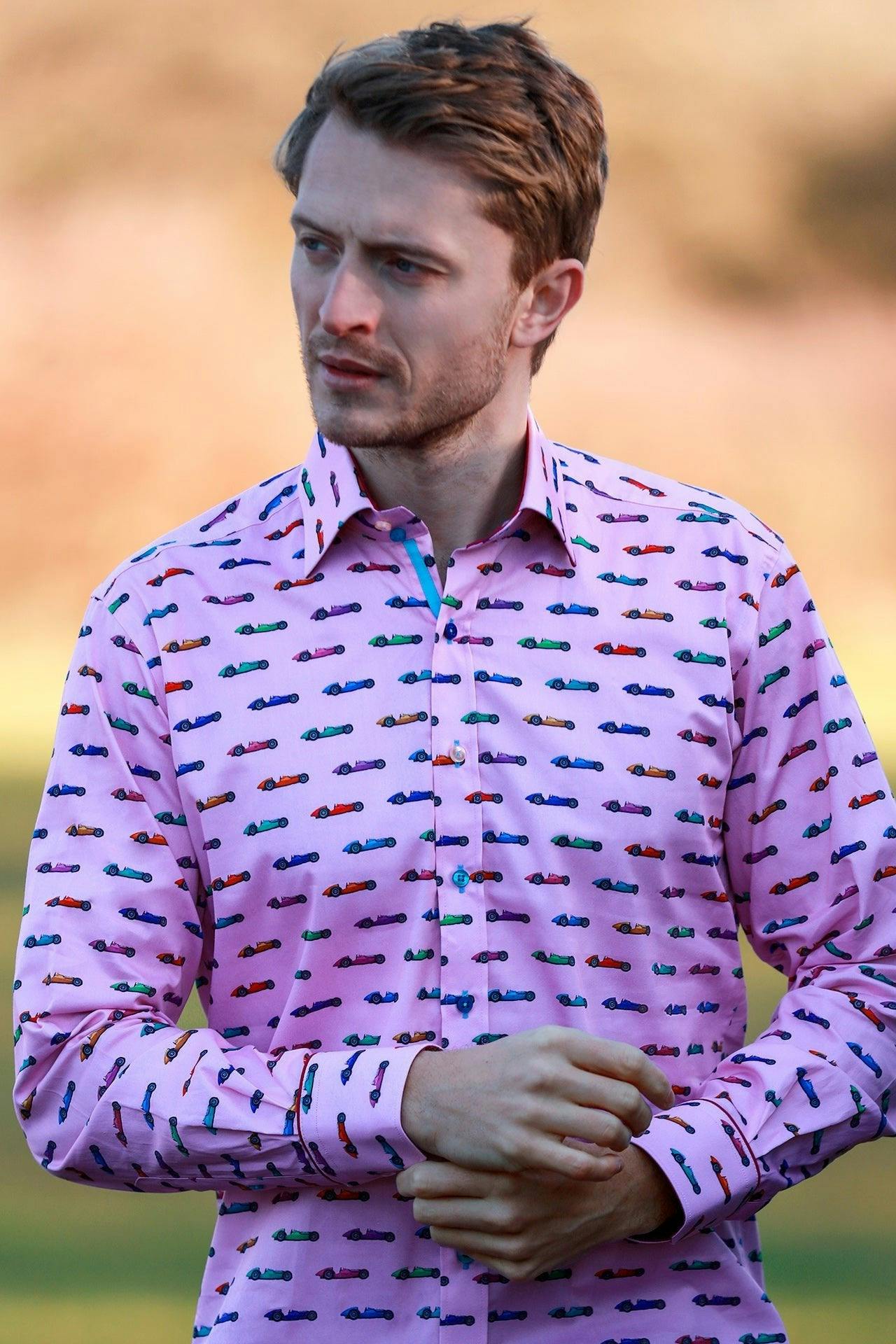 Claudio Lugli Pink Vintage Grand Prix Shirt - Xxl