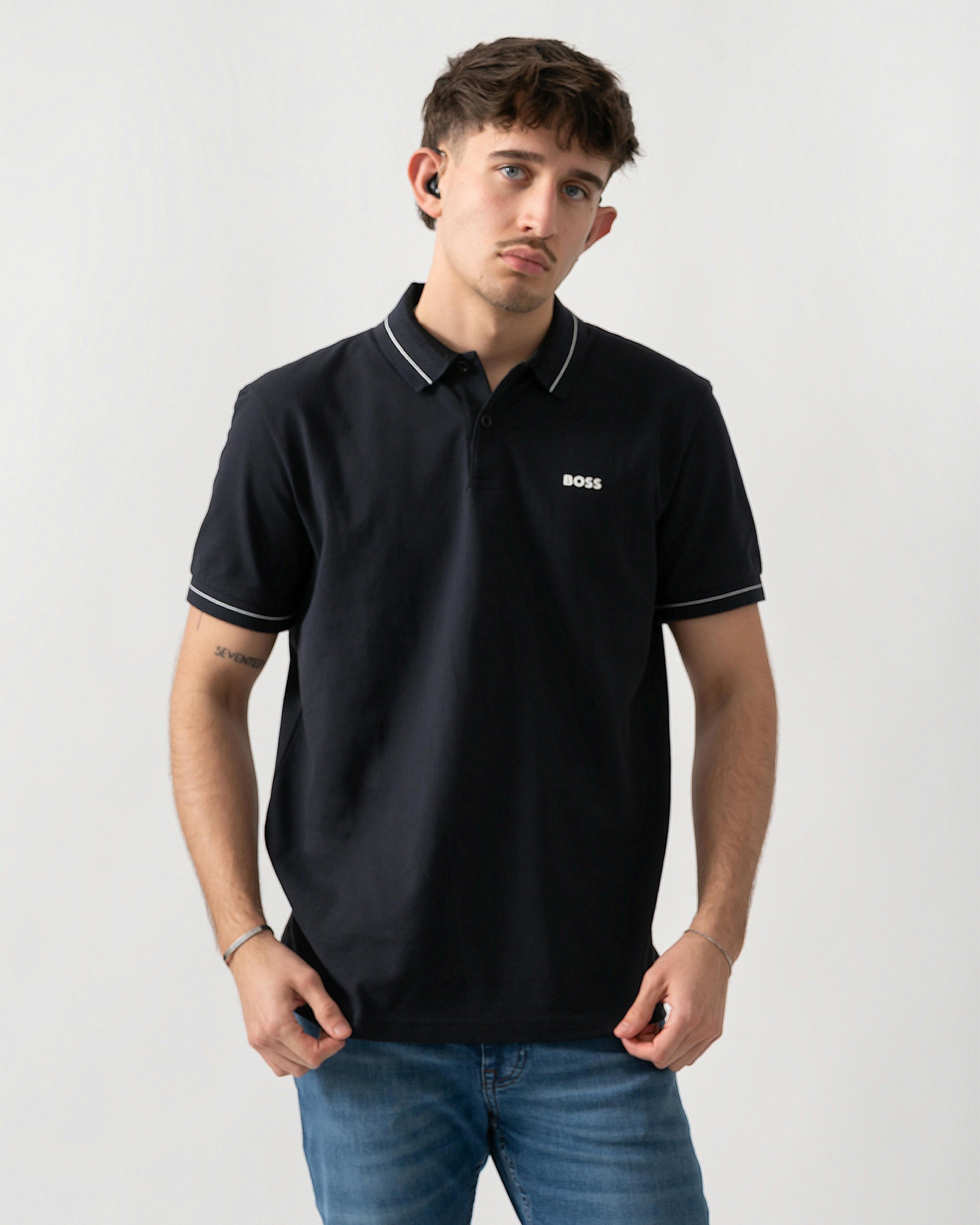 Boss Men's Green/Dark/Blue Pl_member Short Sleeve Polo Shirt - 402 - 402 - Xl