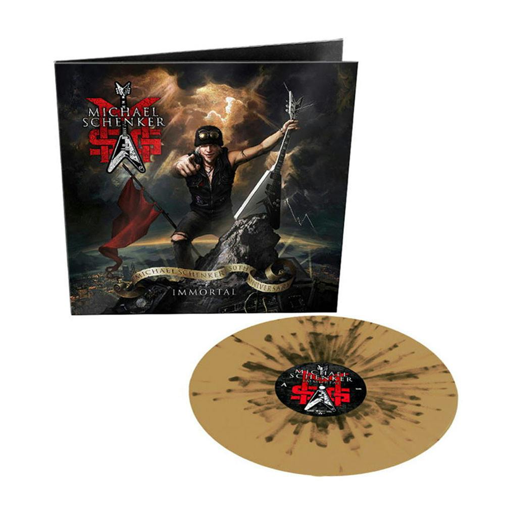 Eyesore Merch Gold/Black Msg (Michael Schenker Group) 'Immortal' Lp Splatter Vinyl