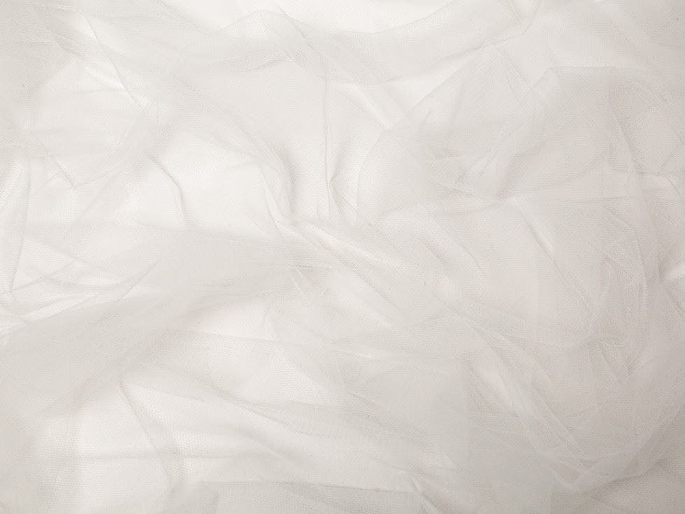 Minerva Ivory Core Range Soft Veiling Tulle Fabric - Plain Design Dressmaking Fabric, 280 Cm / 111" Wide - Per Metre